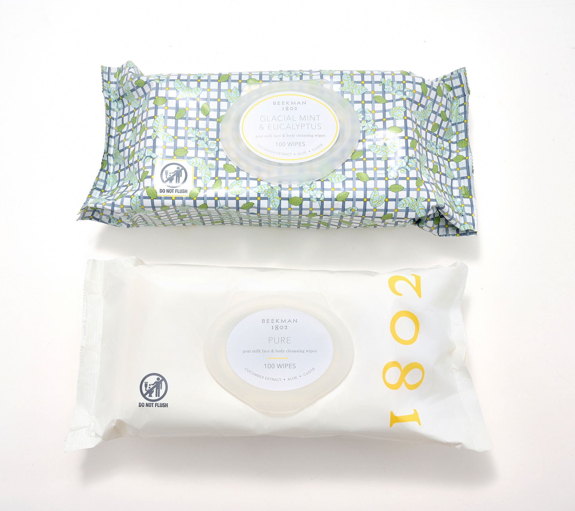 Beekman 1802 Supersize 100ct Face & Body Wipe Duo