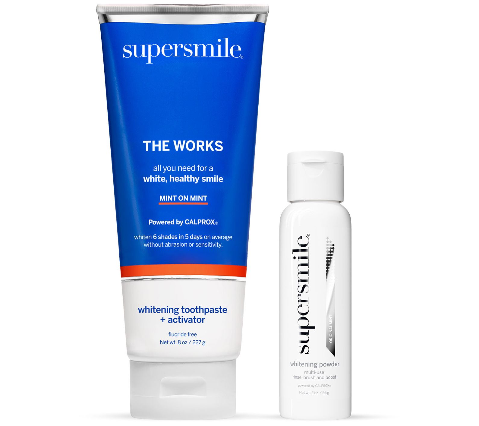 A-D Supersmile Super Powder +The Works Set of 2 Auto-Delivery