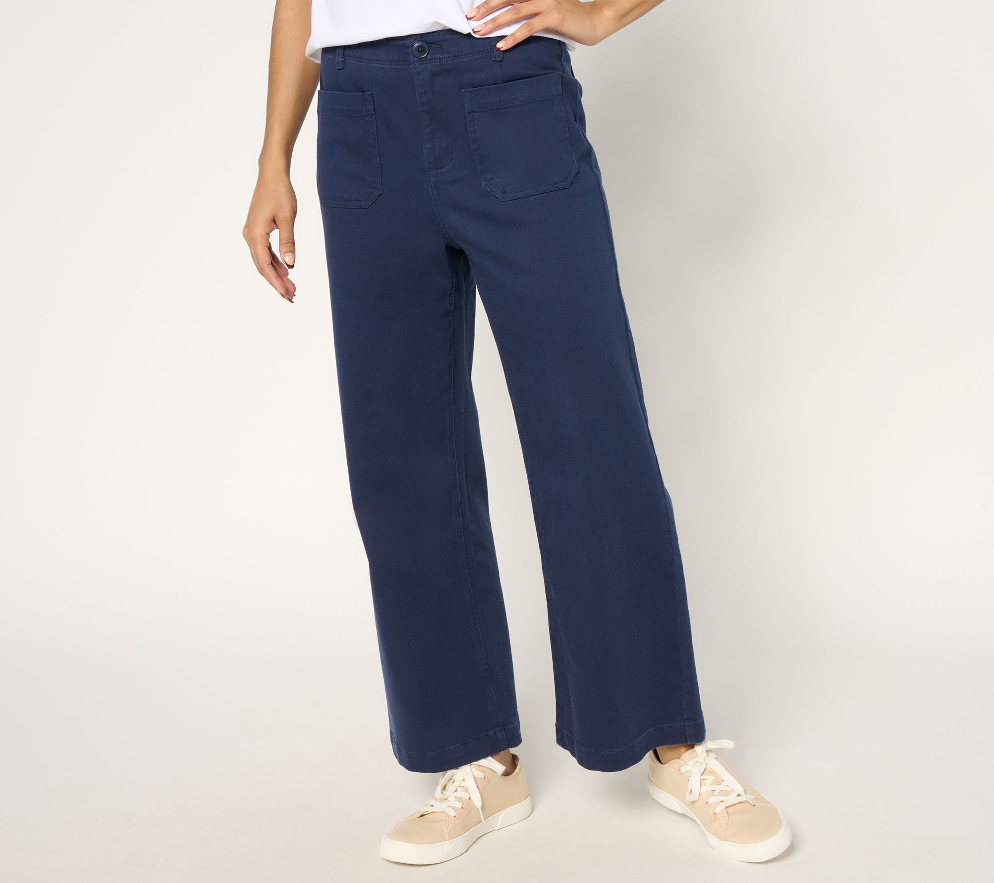 "As Is" Studio Park x Amy Stran Petite Ankle Length Wide Leg Pant