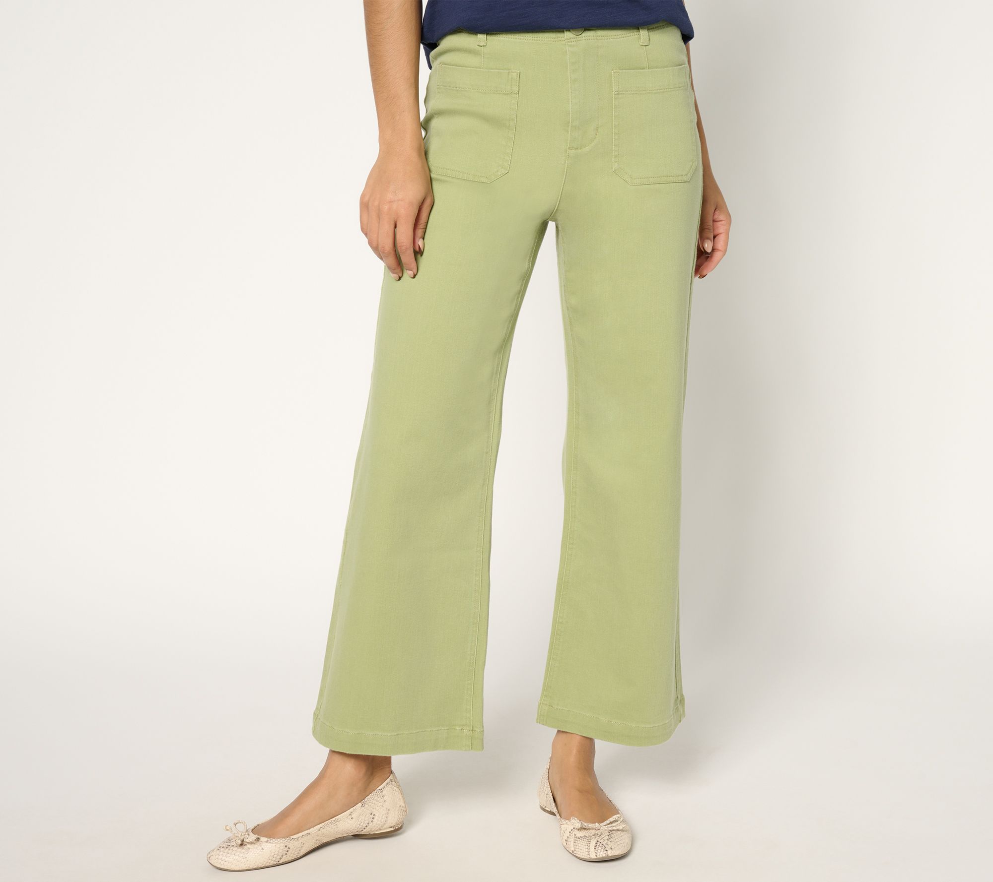 "As Is" Studio Park x Amy Stran Petite Ankle Length Wide Leg Pant