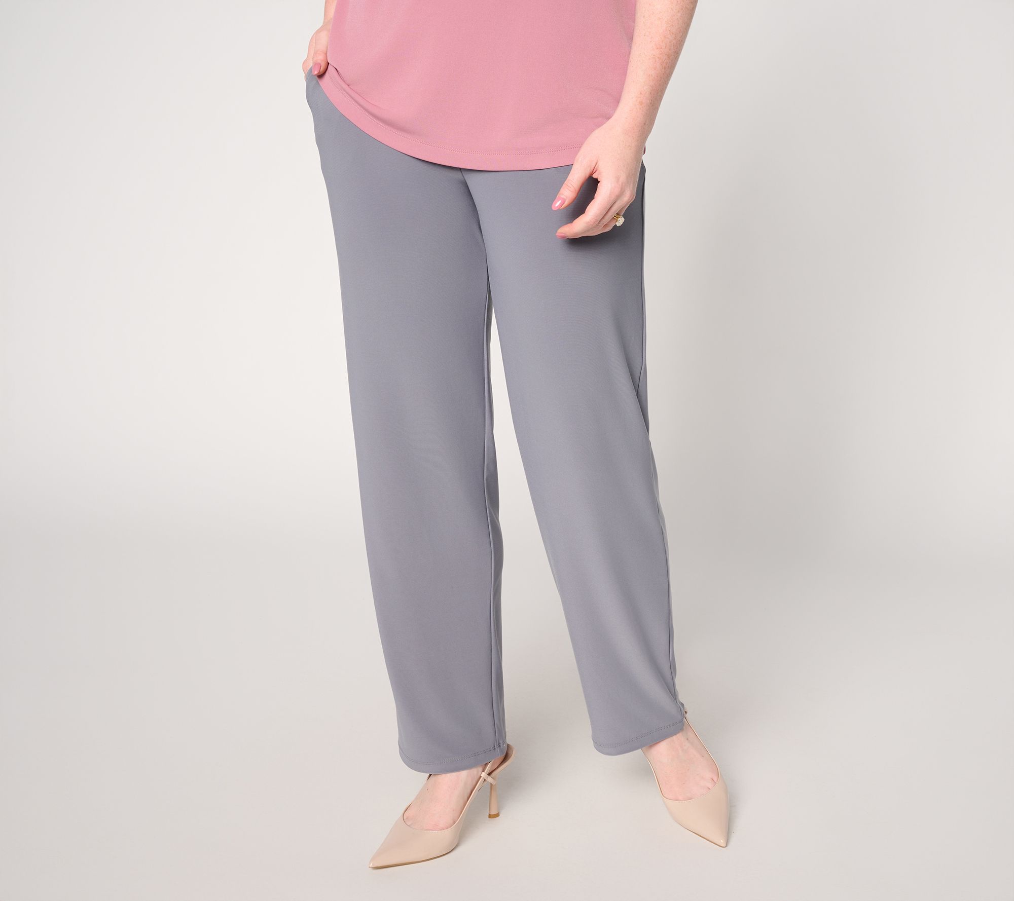 Susan Graver Regular LK Luxe Straight Leg Pants