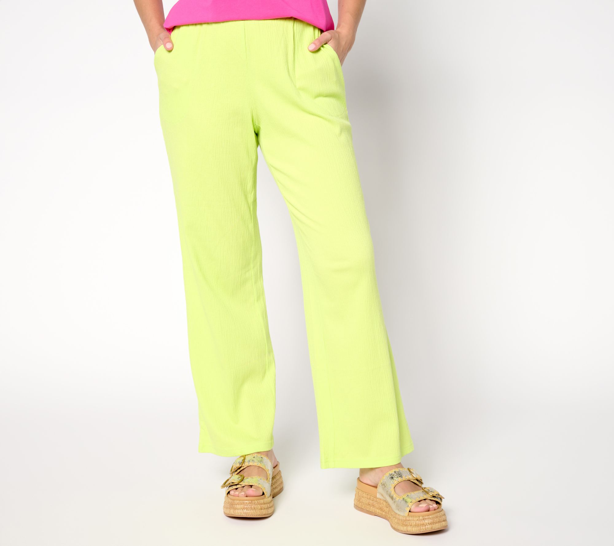 "As Is" Belle by Kim Gravel Pet Packabelle Getaway Solid Beach Pant