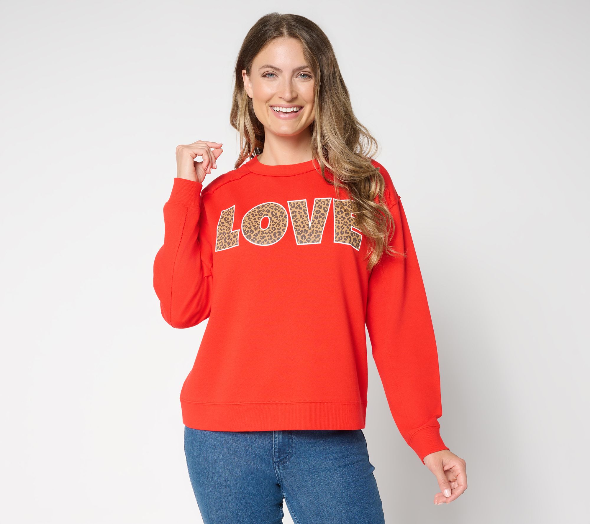 "As Is" Studio Park x Amy Stran Raw Edge Graphic Sweatshirt