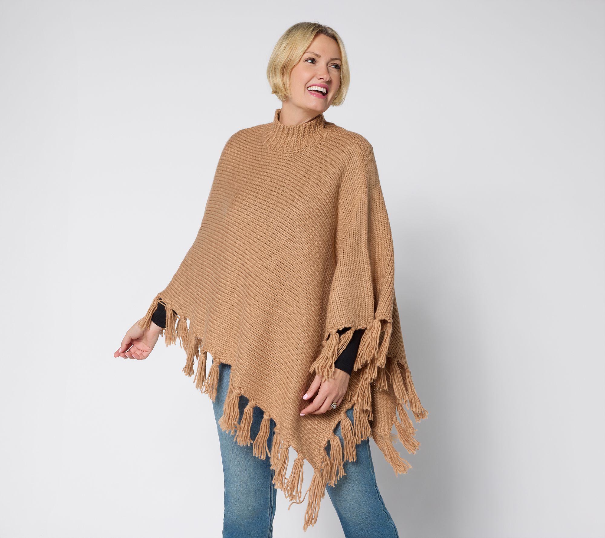 "As Is" Martha Stewart Signature Asymmetrical Sweater Cape