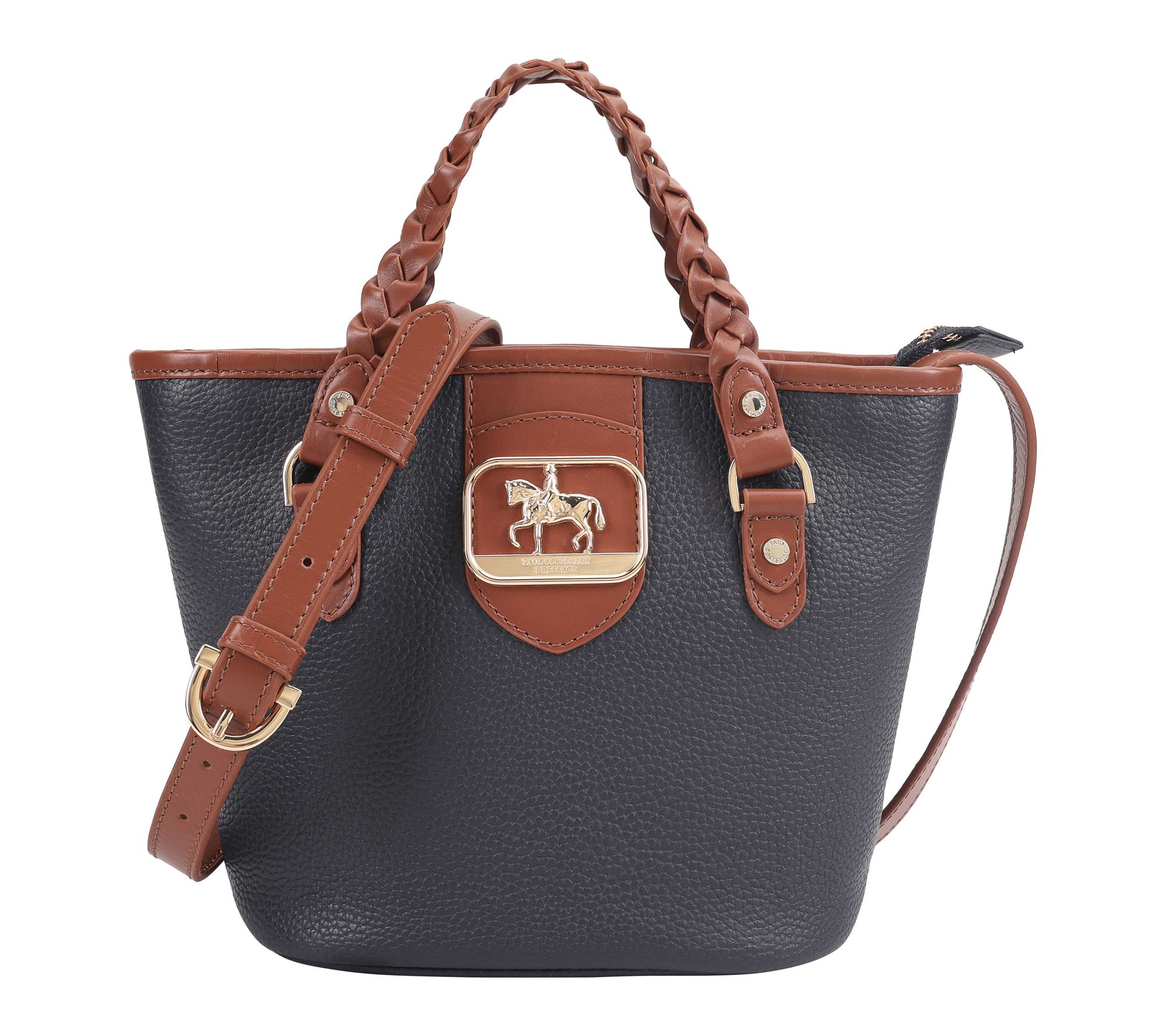 Paul Costelloe Dressage Leather Gymkhana Bucket Bag with Strap