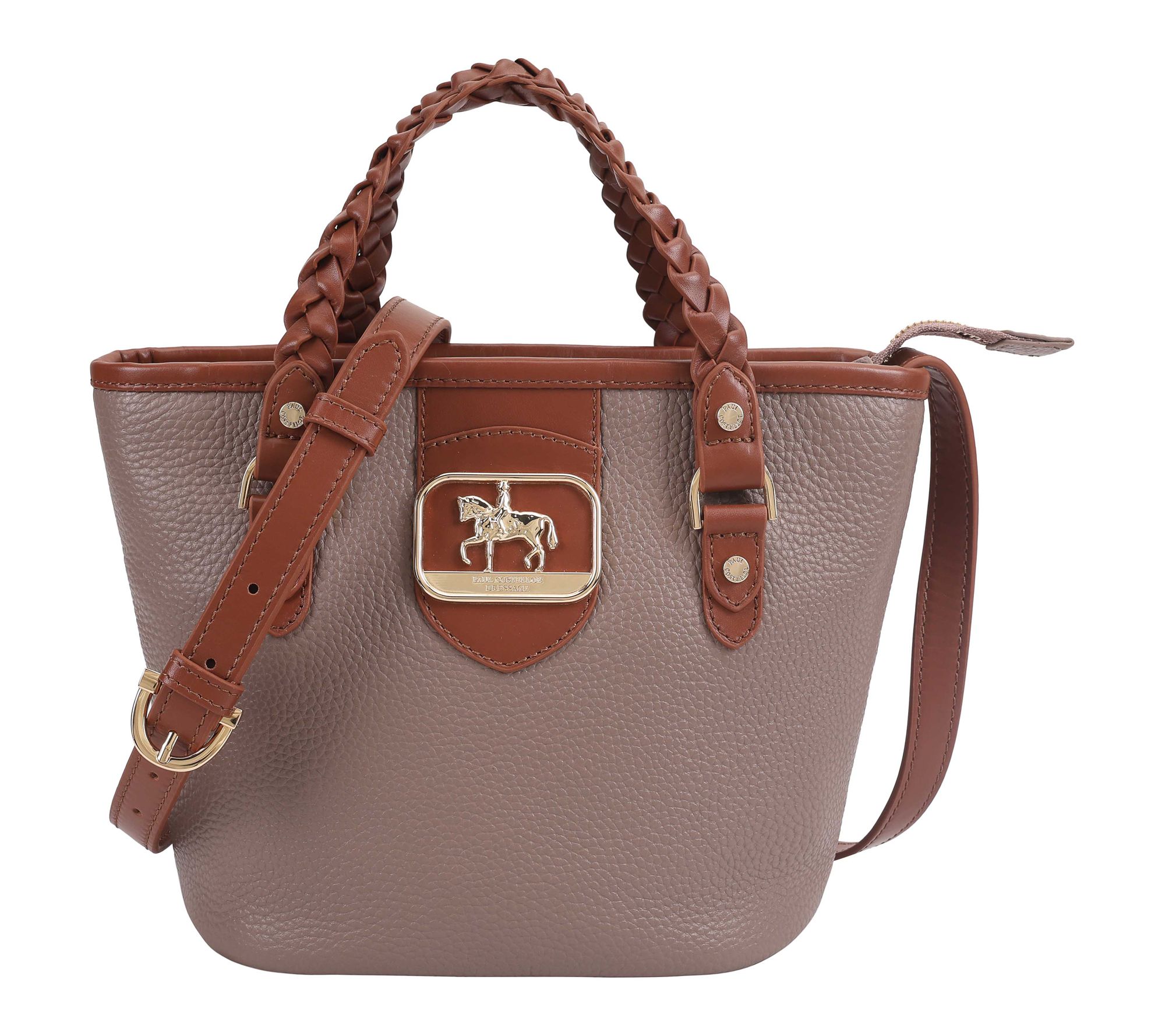 Paul Costelloe Dressage Leather Gymkhana Bucket Bag with Strap