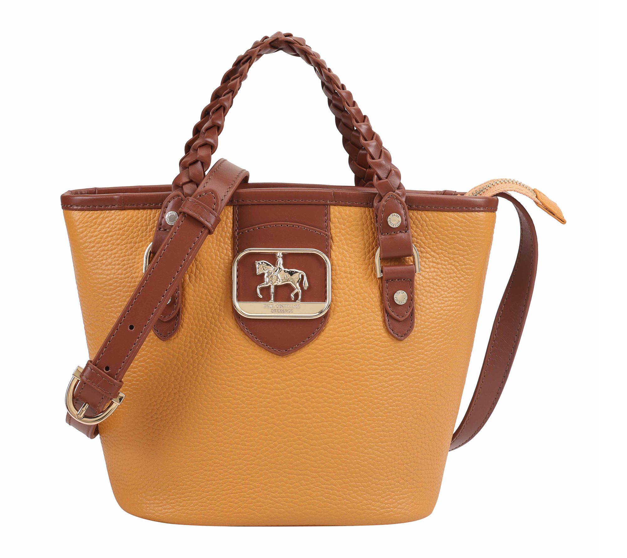 Paul Costelloe Dressage Leather Gymkhana Bucket Bag with Strap