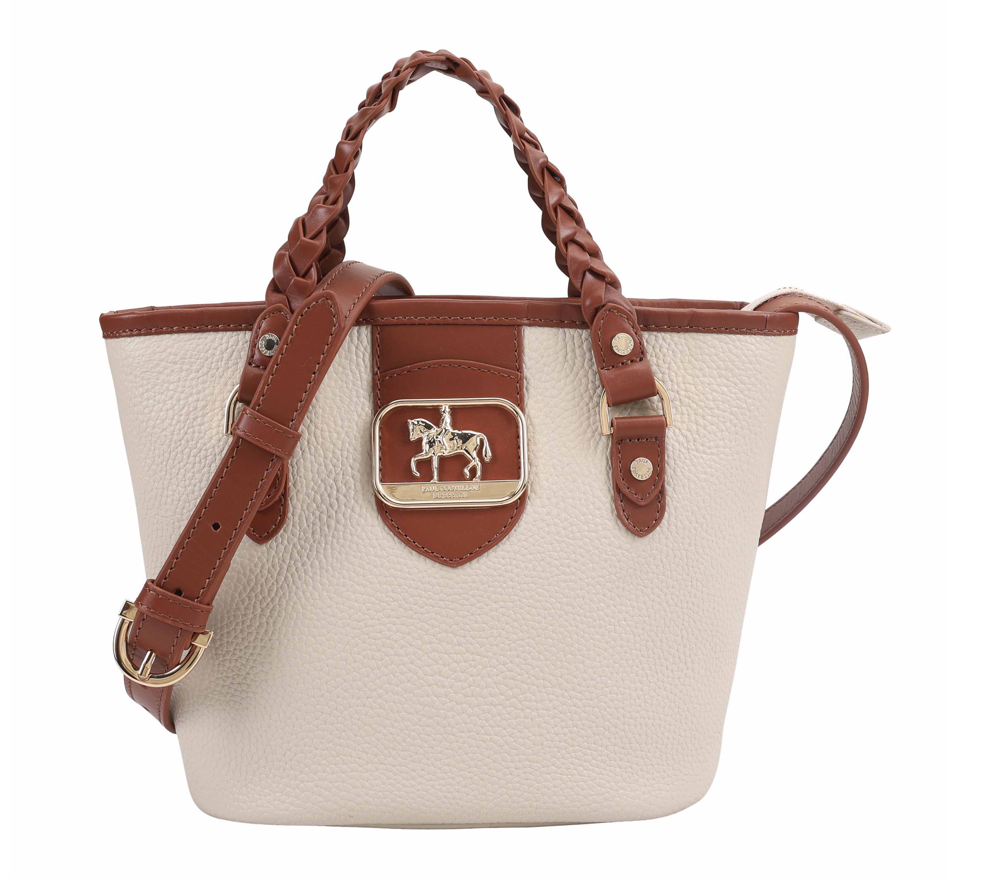 Paul Costelloe Dressage Leather Gymkhana Bucket Bag with Strap