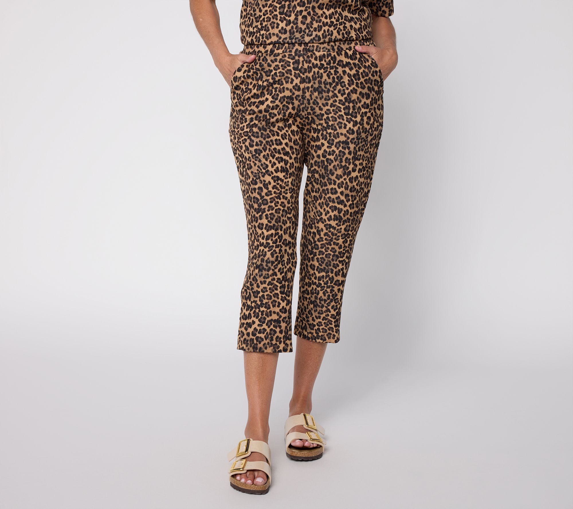 Belle by Kim Gravel Regular ScubaLuxe Slick Zip Capri