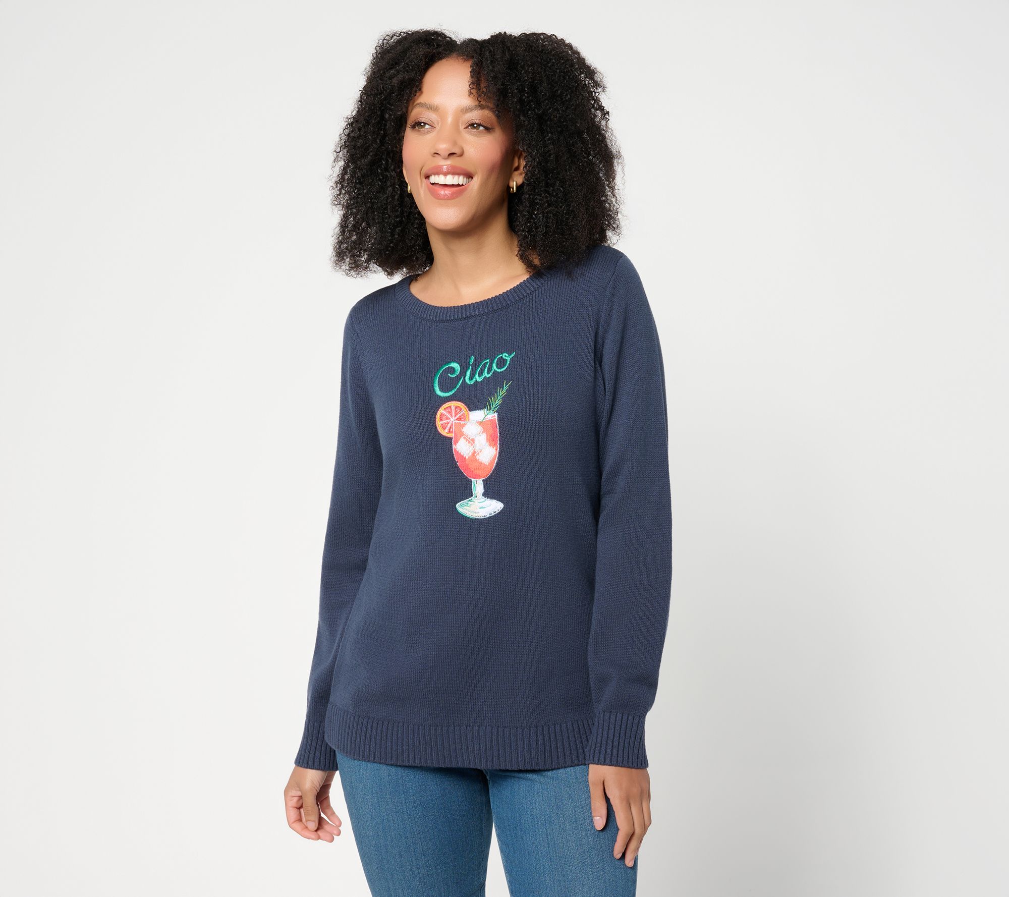 Belle Beach by Kim Gravel Ciao Bella Cheers to Summer Sweater