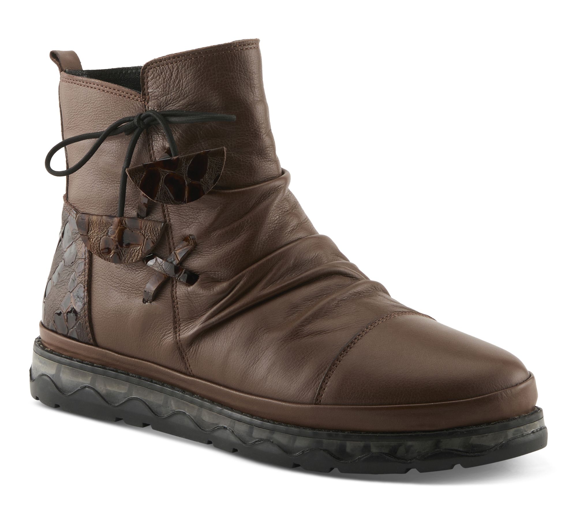 Spring Step Leather Booties - Boru