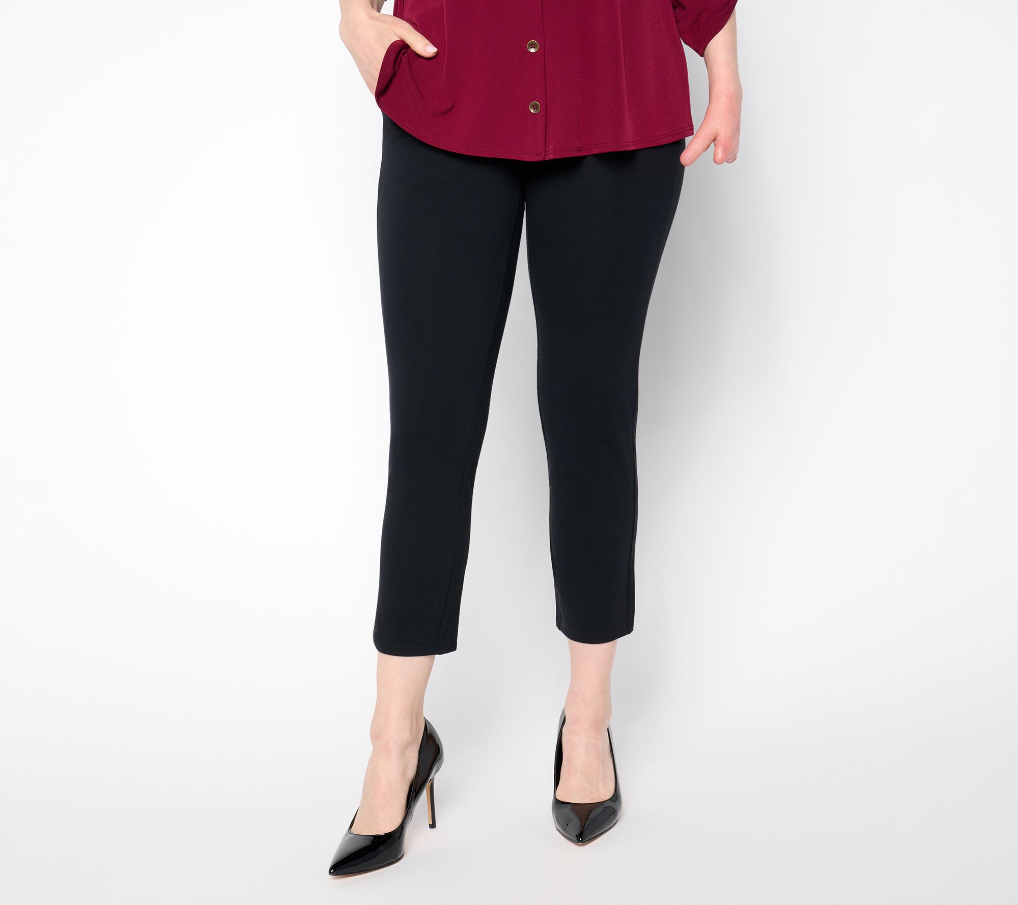 Women with Control Regular 86/14 Slim Leg Crop Empower Pant