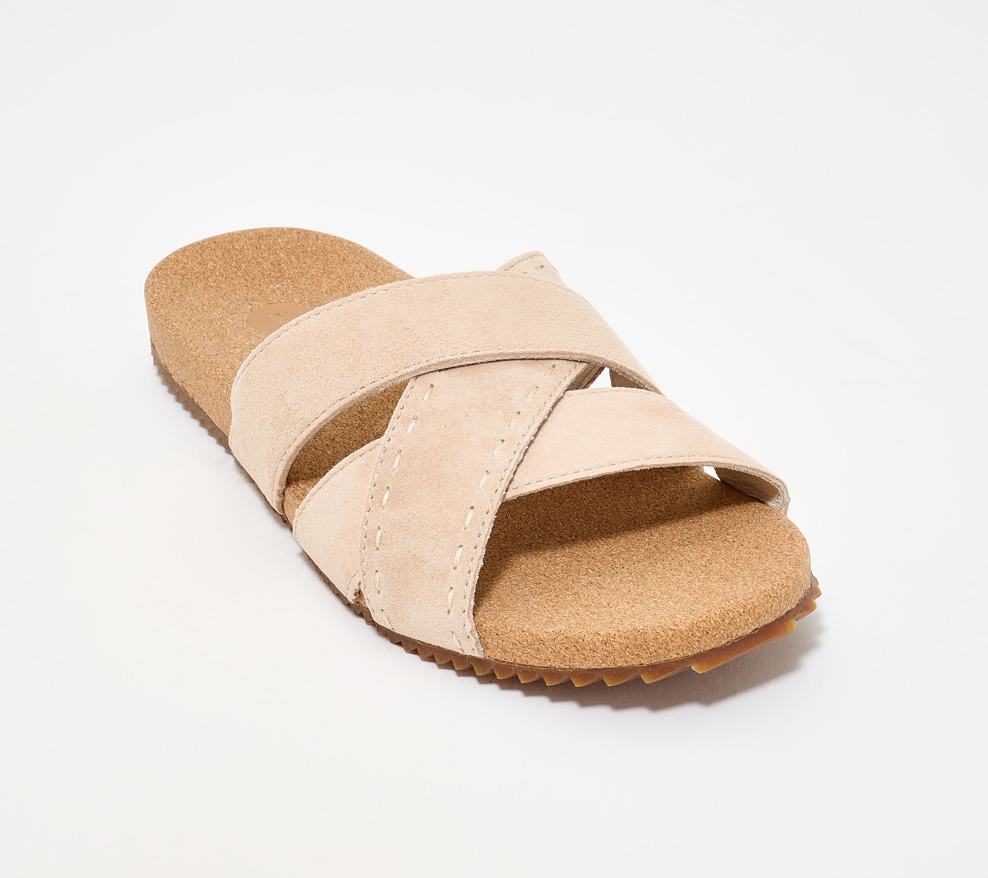 Revitalign Strappy Suede Slide Sandals - Eden