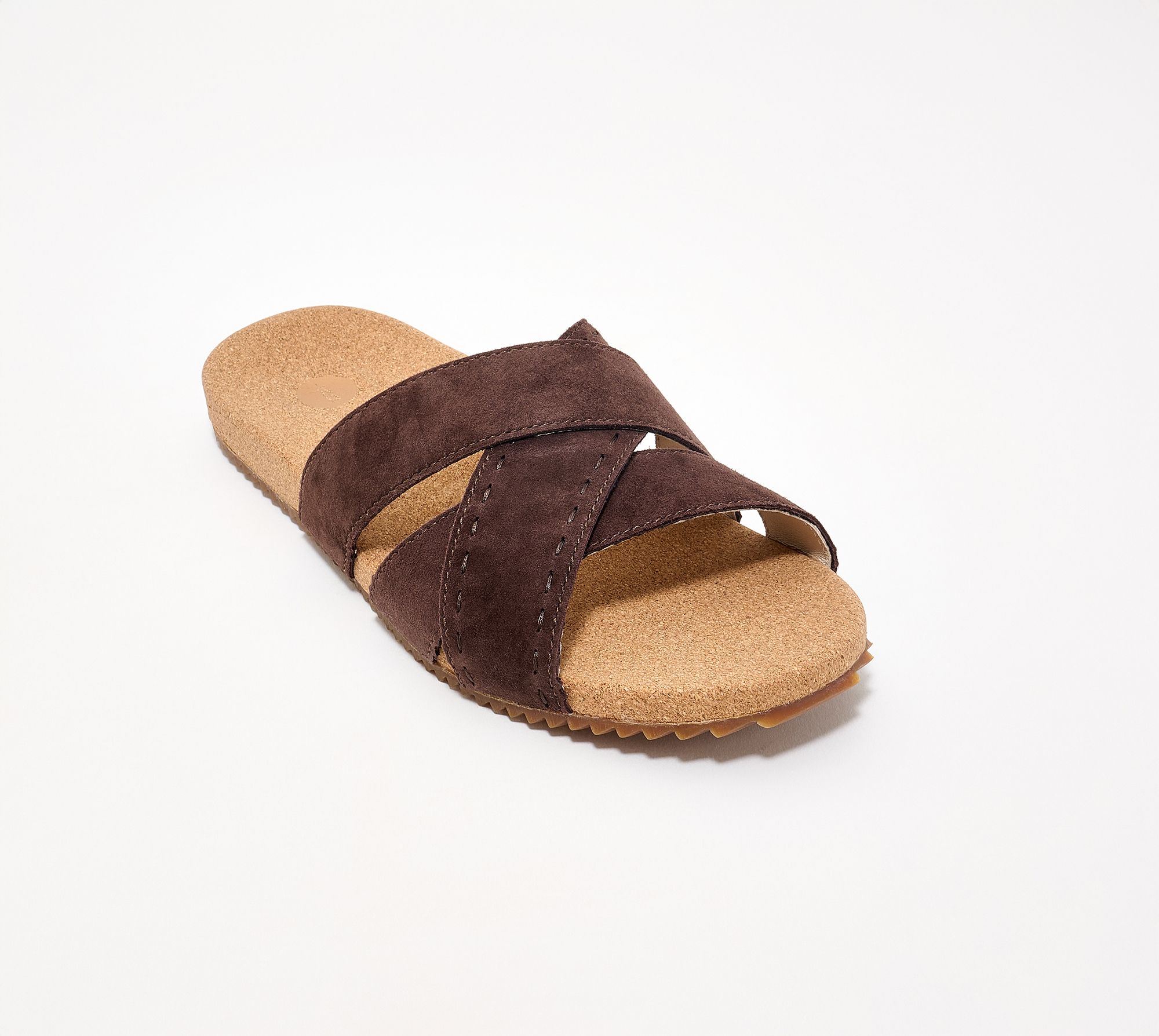 Revitalign Strappy Suede Slide Sandals - Eden