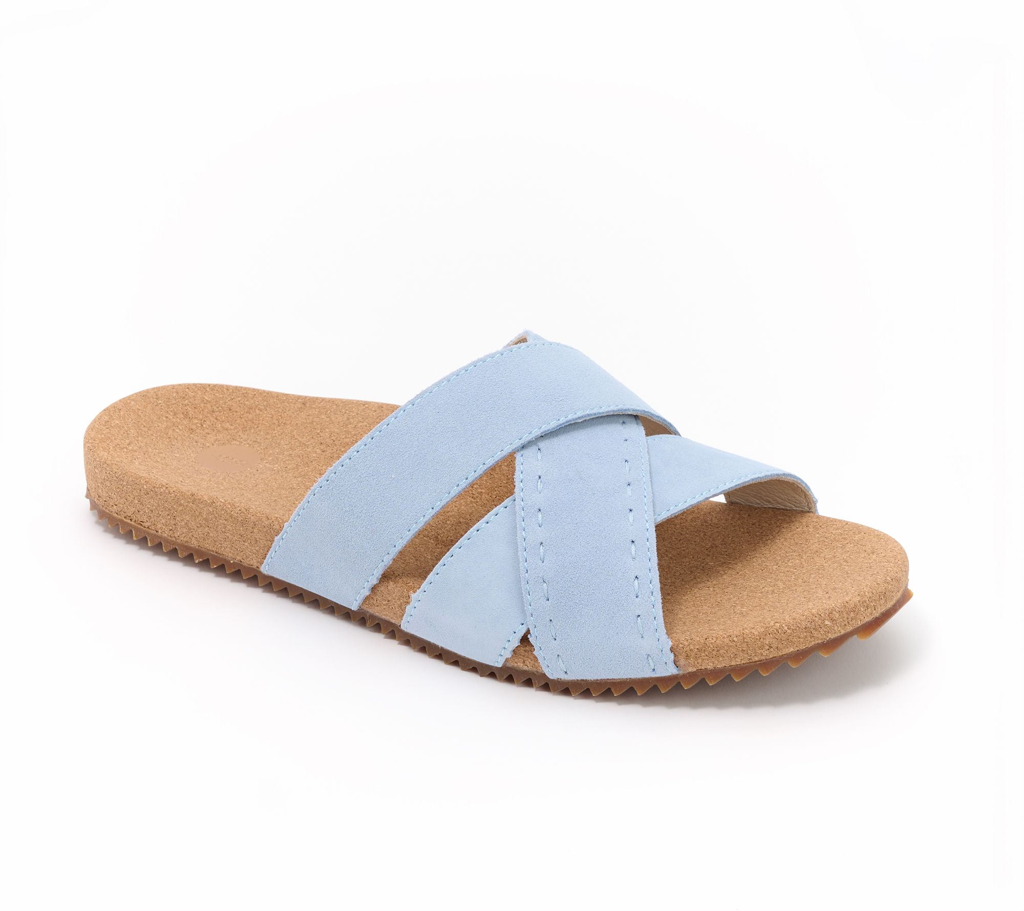 Revitalign Strappy Suede Slide Sandals - Eden
