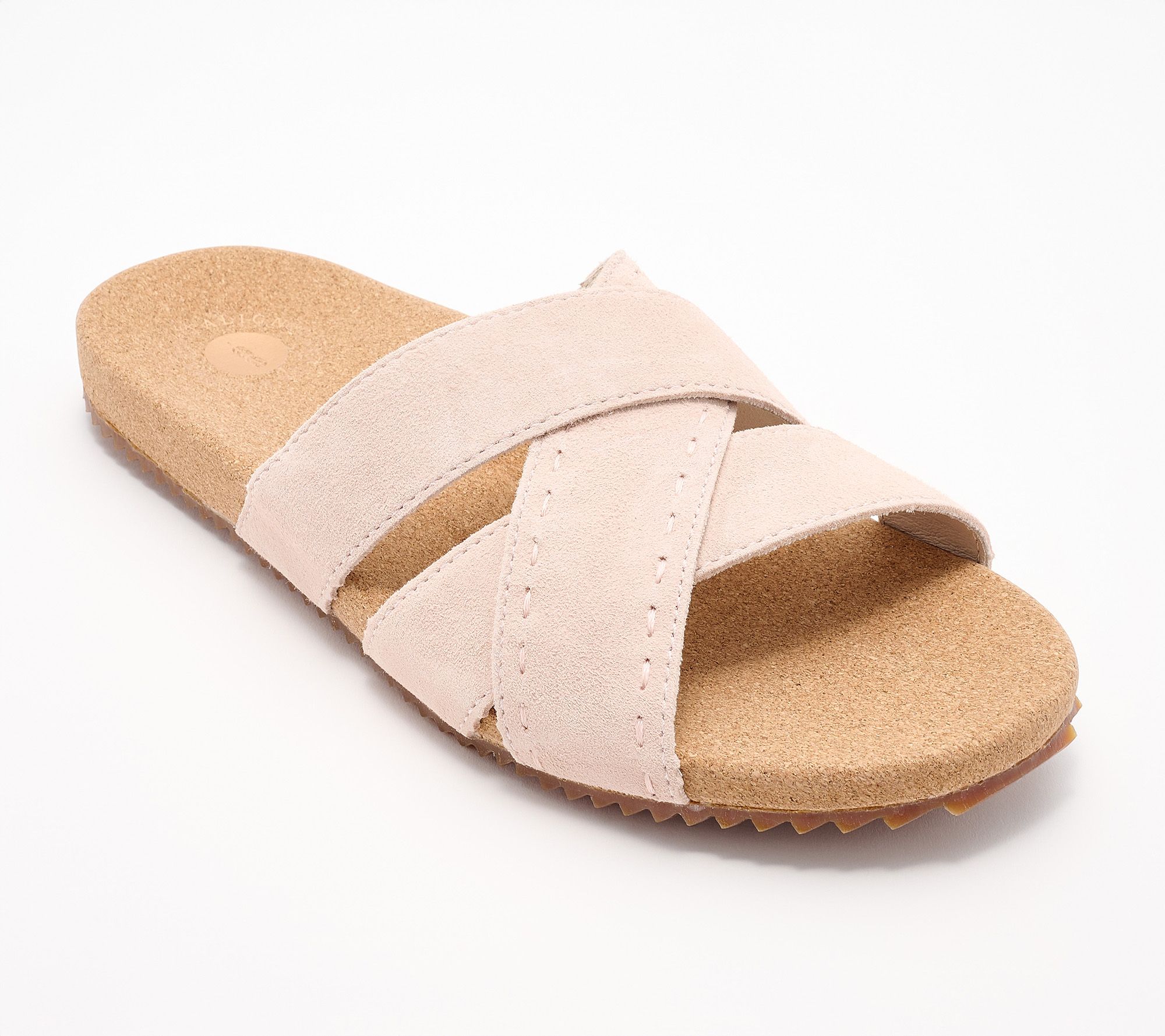 Revitalign Strappy Suede Slide Sandals - Eden