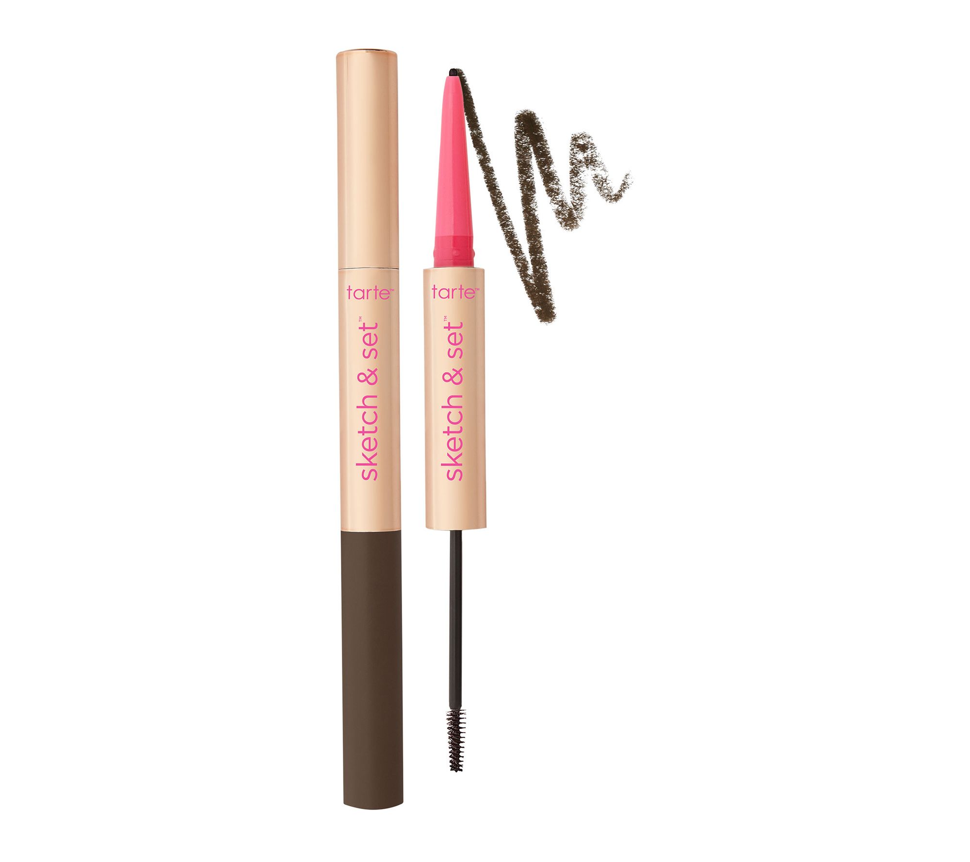 tarte sketch & set waterproof brow pencil & gel duo