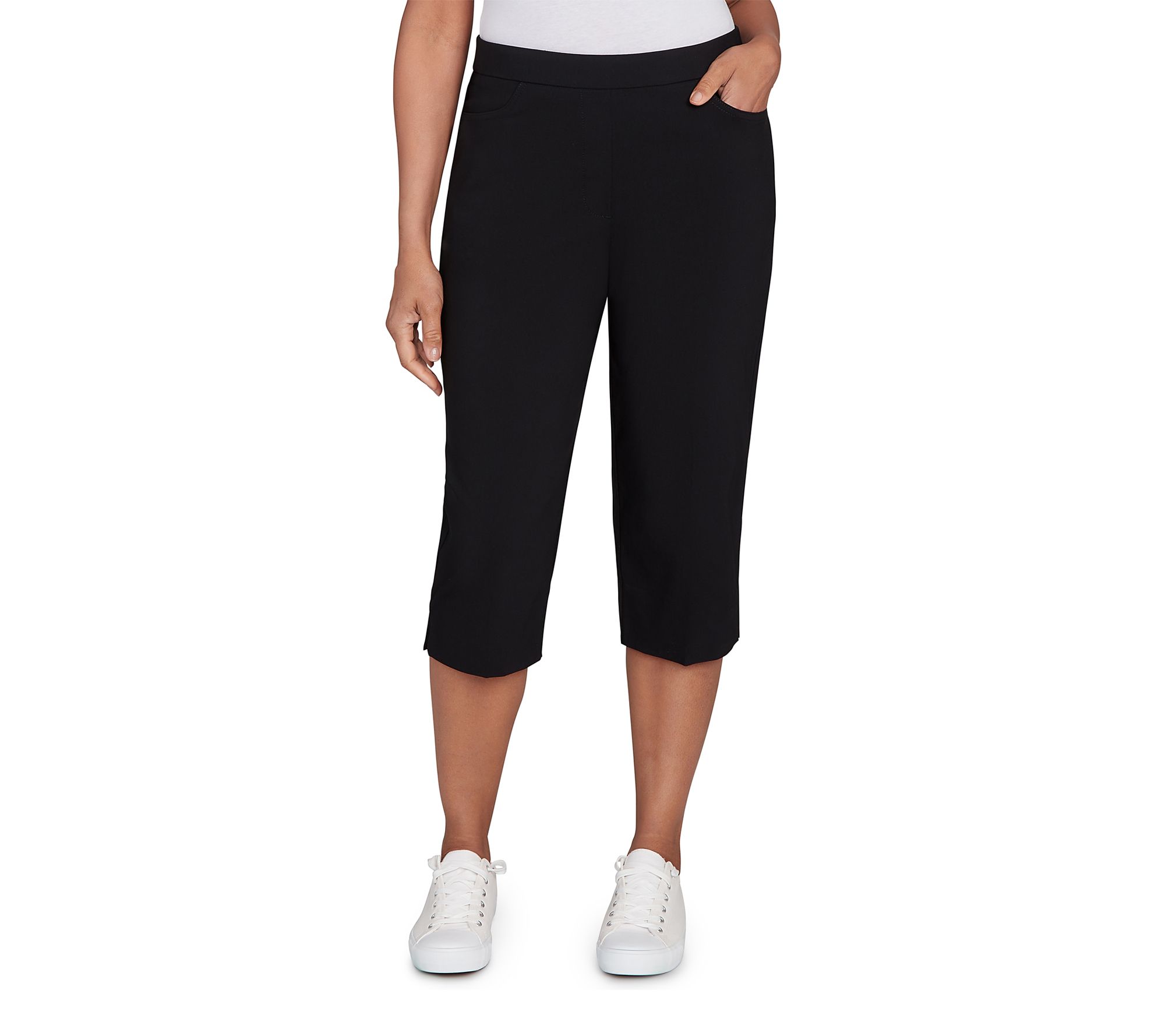 Alfred Dunner Petite Allure Stretch ClamdiggerPants
