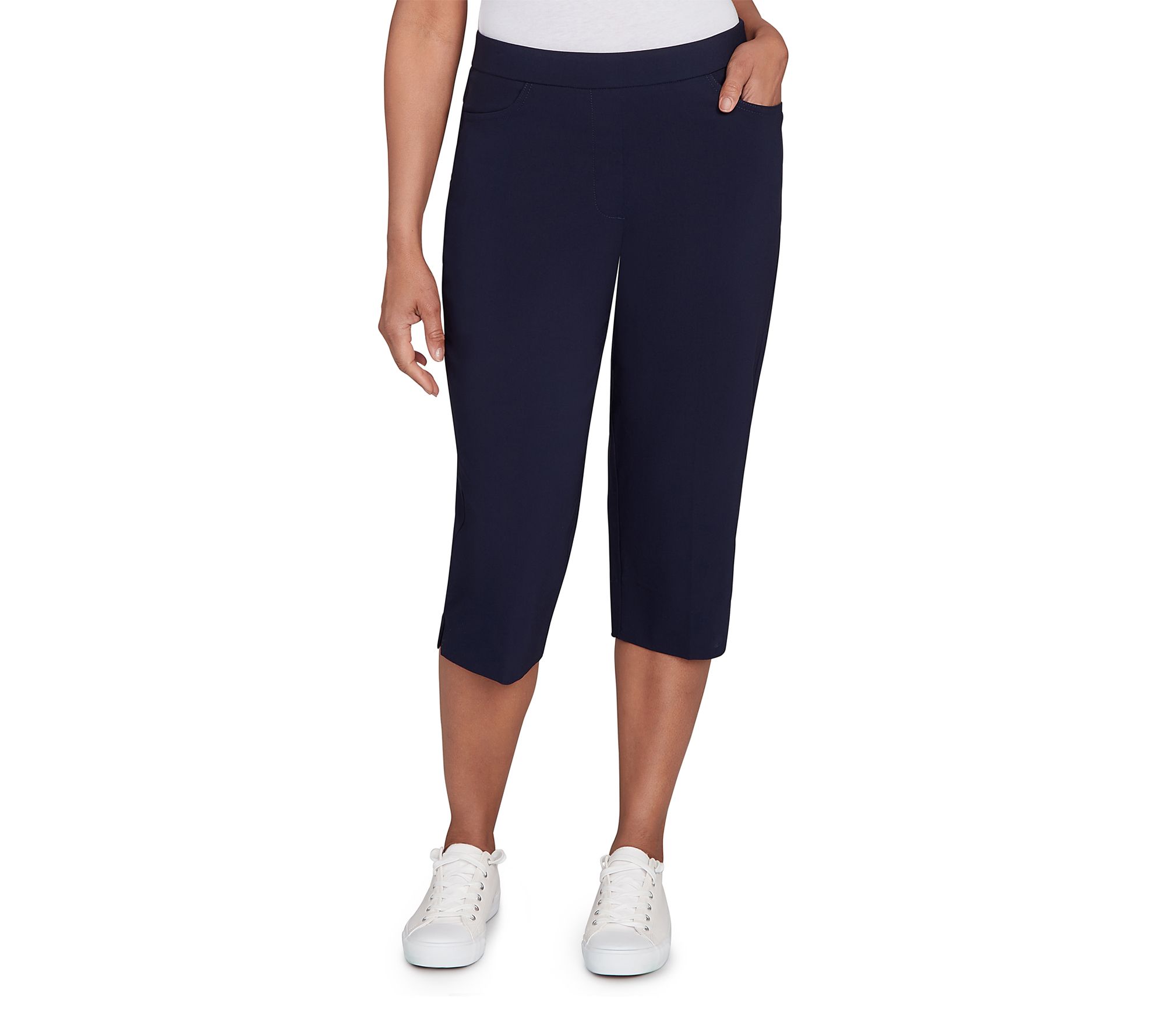 Alfred Dunner Petite Allure Stretch ClamdiggerPants