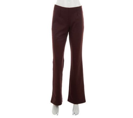 Women with Control Ponte di Roma Knit Hollywood Waist Pants 