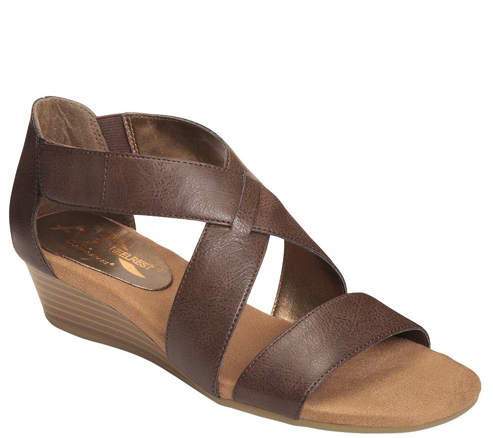 A2 by Aerosoles Heel Rest Wedge Sandals - Yet Back — QVC.com