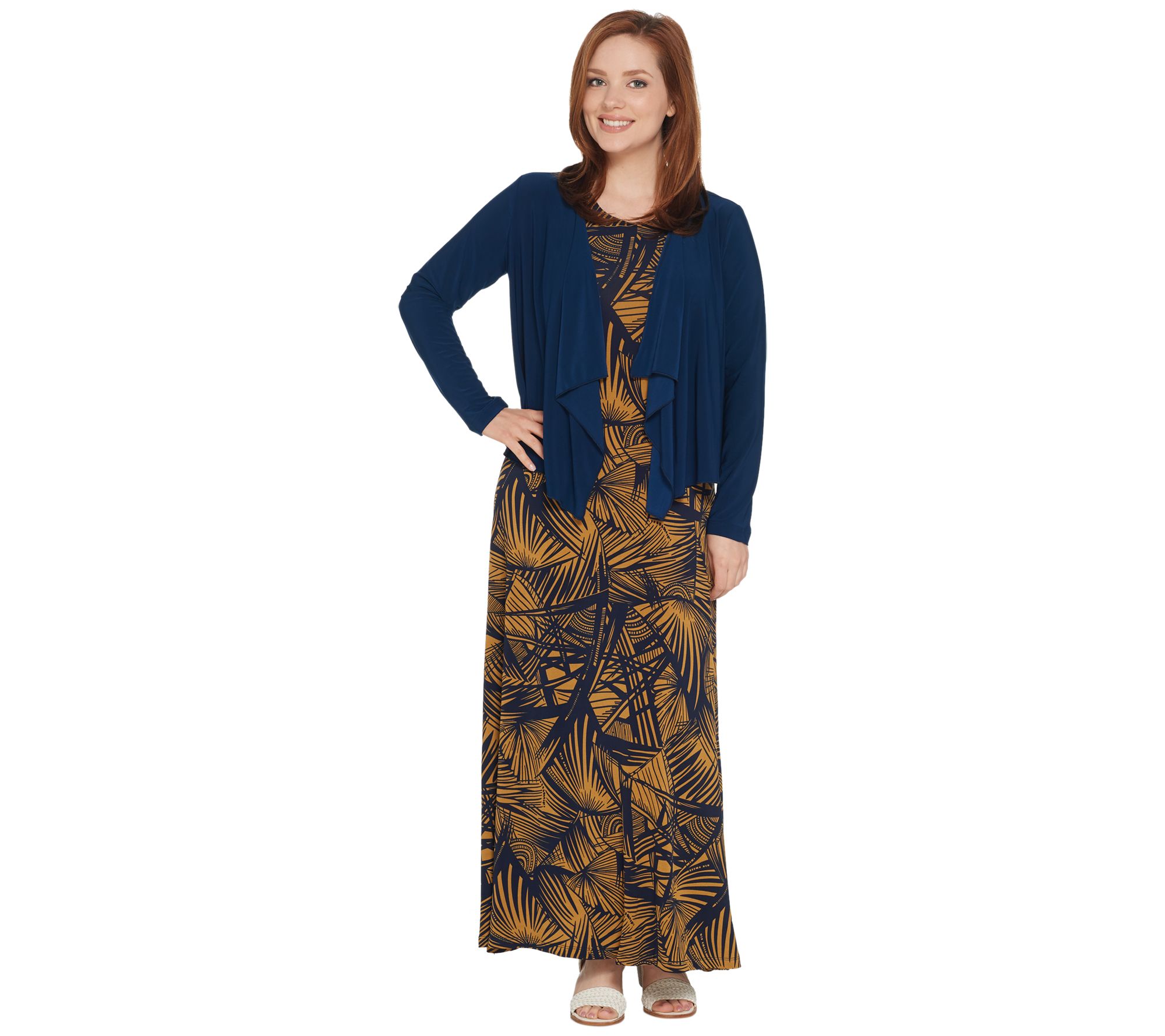 qvc renee maxi dress