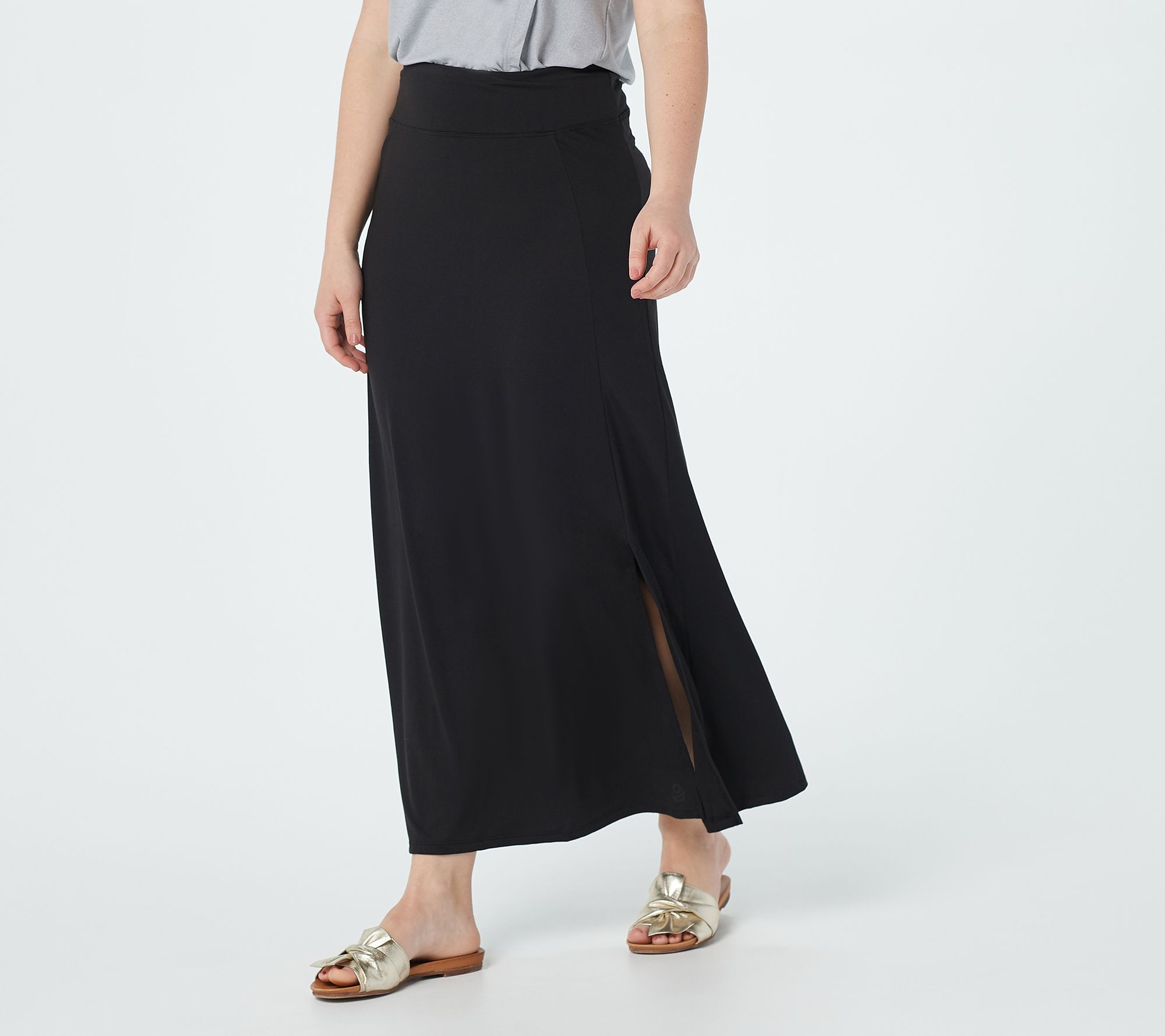 satin maxi skirt qvc