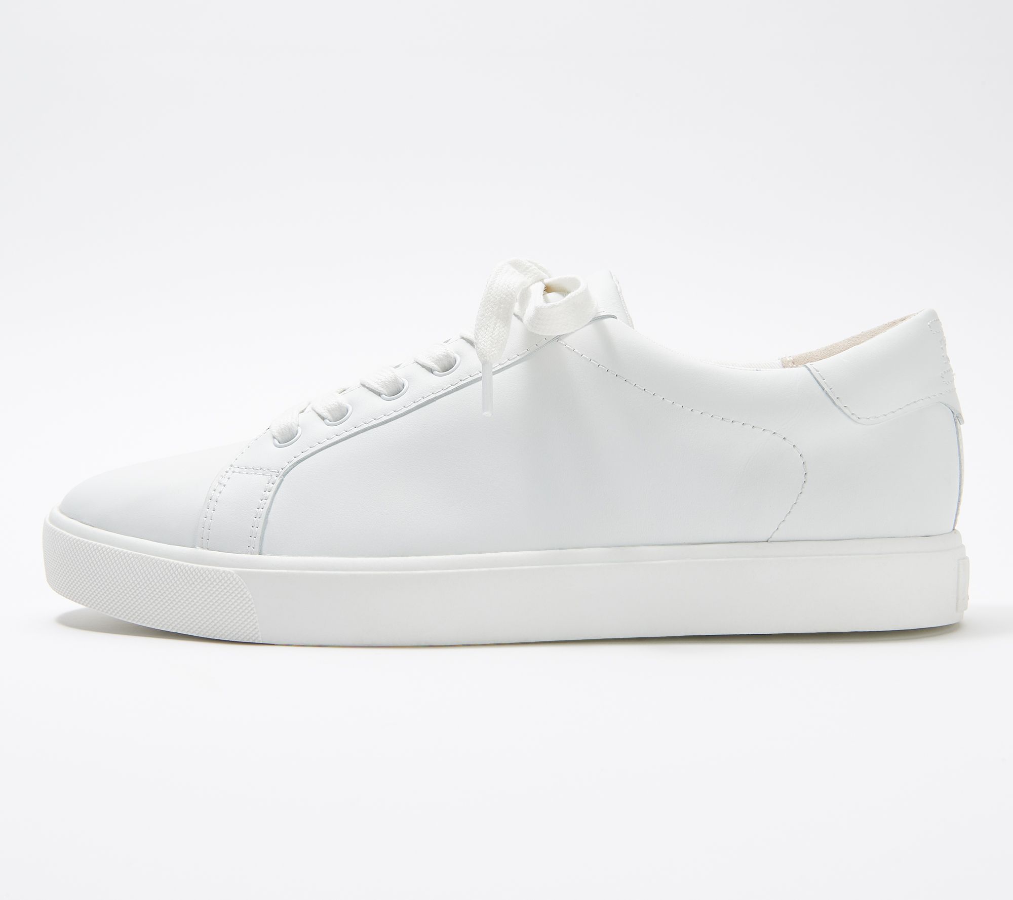 Sam Edelman Leather Lace-Up Sneakers - Ethyl - QVC.com