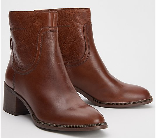 "As Is" Franco Sarto Leather Ankle Boots- Lilliana