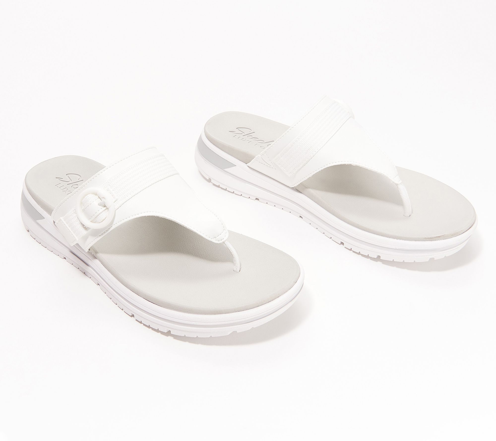 Skechers Hooded Thong Sandals - Intergrades Smooth Cruise - QVC.com
