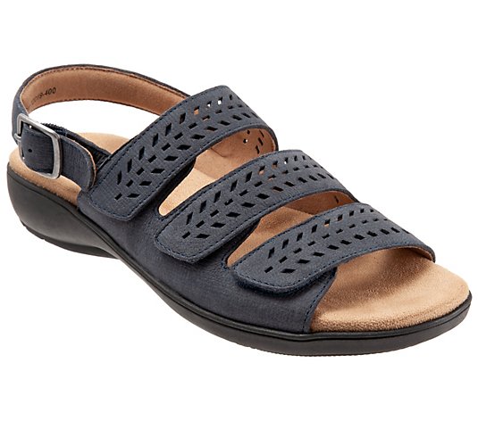Trotters Adjustbale Banded Leather Sandals - Trinity