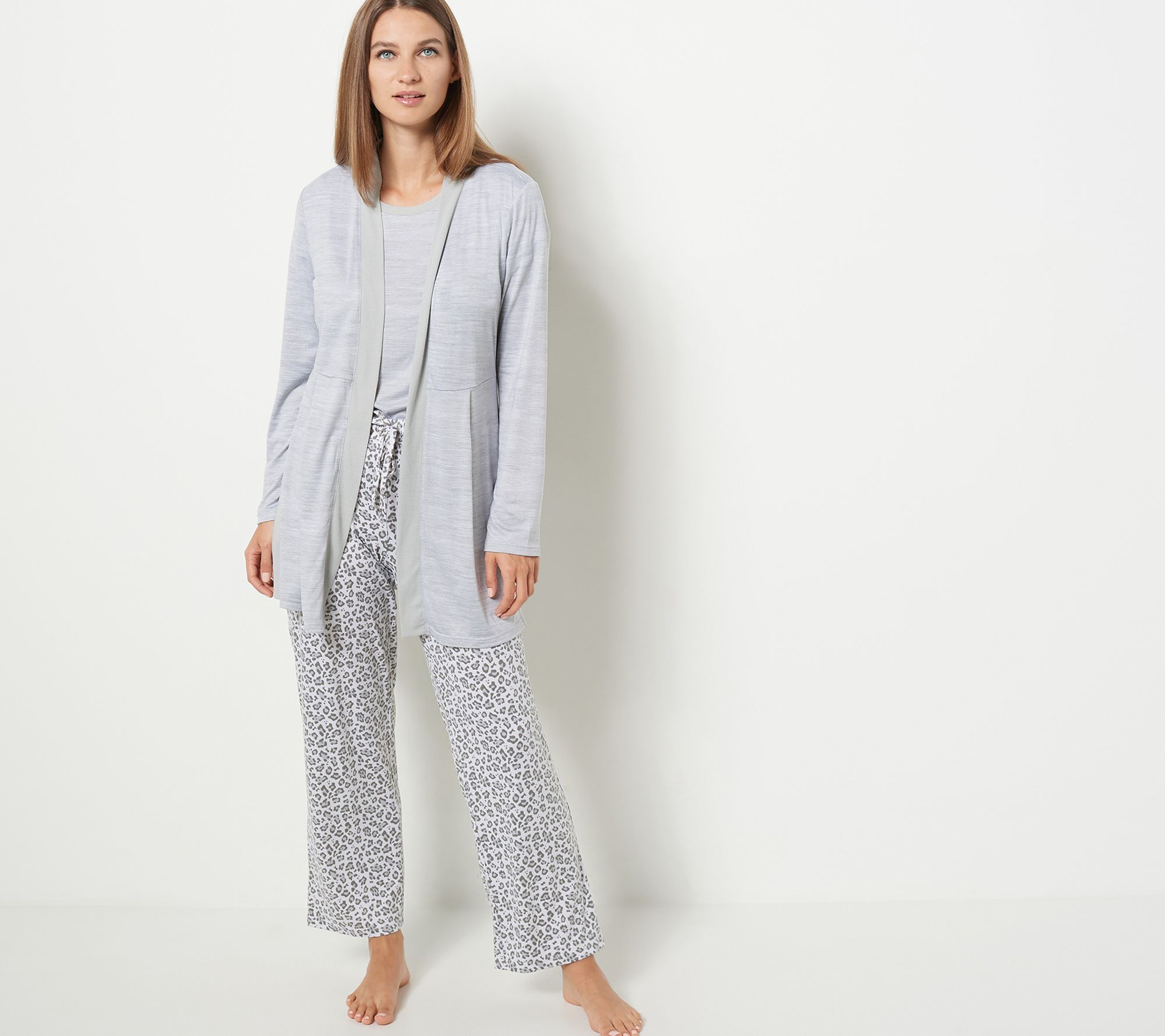 Solid Fuzzy Cuff Lapel Neck PJ Set curated on LTK