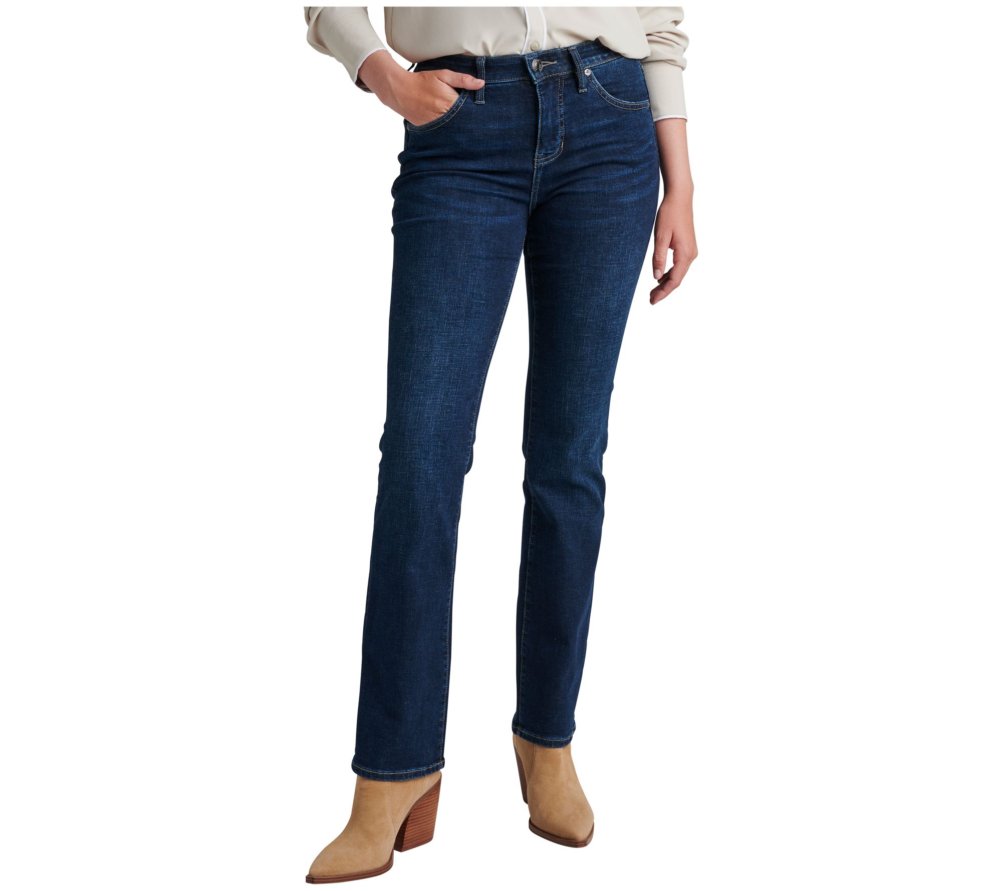 JAG Jeans Eloise Mid Rise Bootcut Jeans - Night Breeze - QVC.com