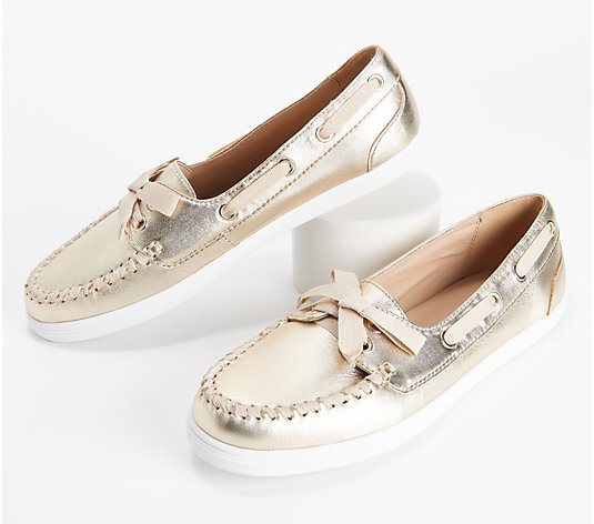 Jack Rogers Leather Boating Loafers - Bonnie