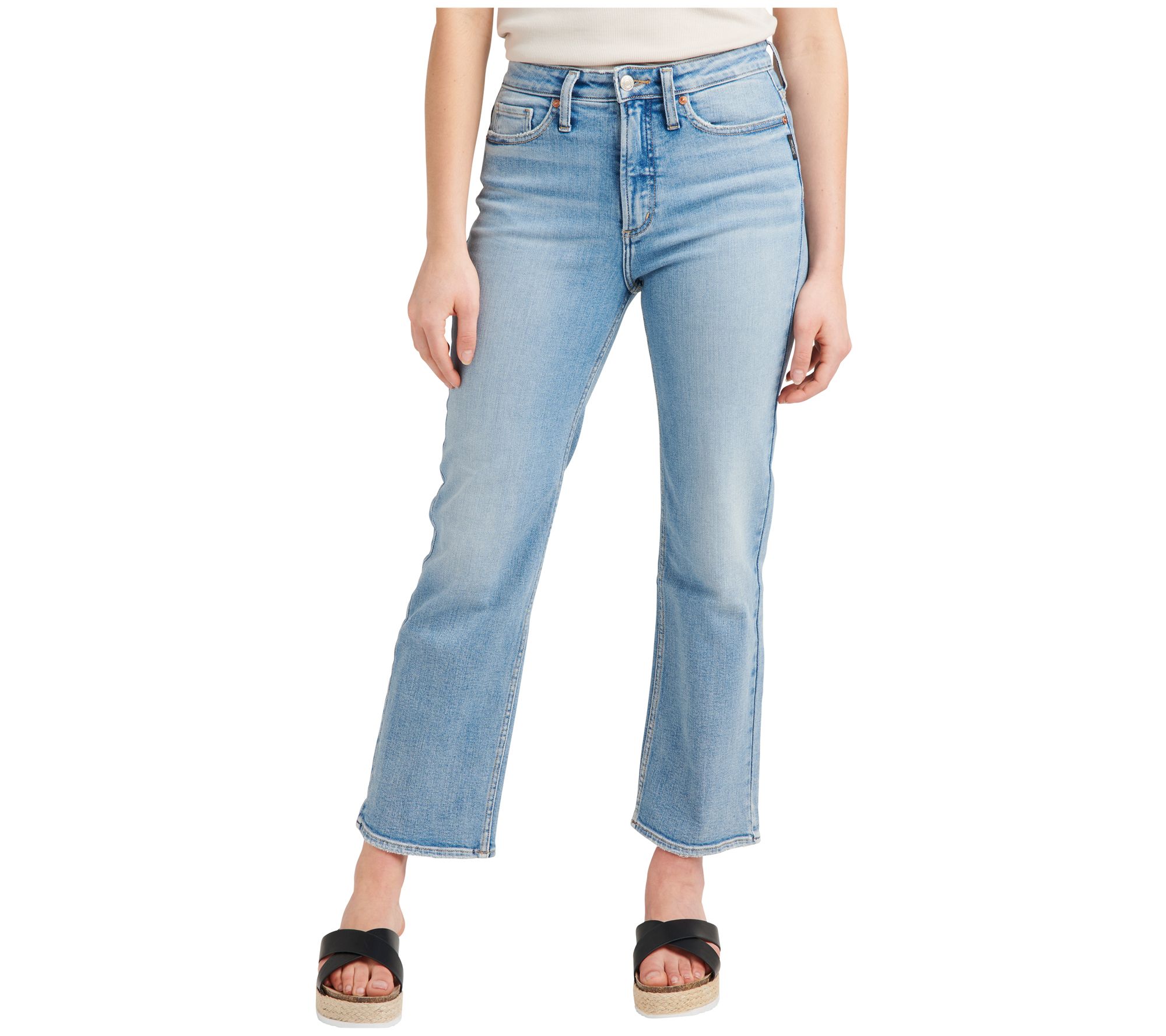 Silver Jeans Co. Eyes on Wide High Rise Wide Le g Jeans - QVC.com