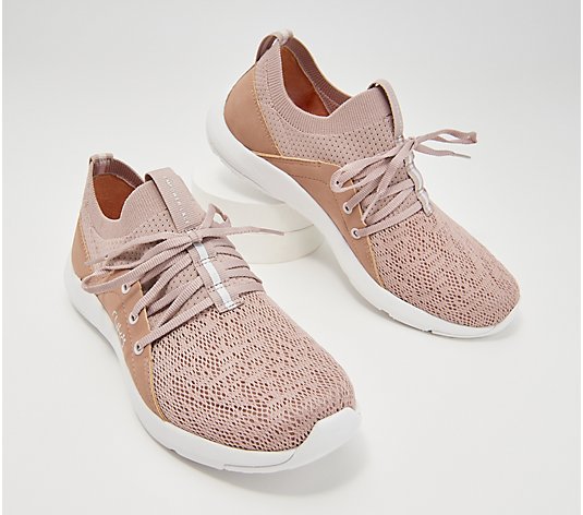 Ryka Stretch Knit Slip-On Sneakers - Empower Lace - QVC.com