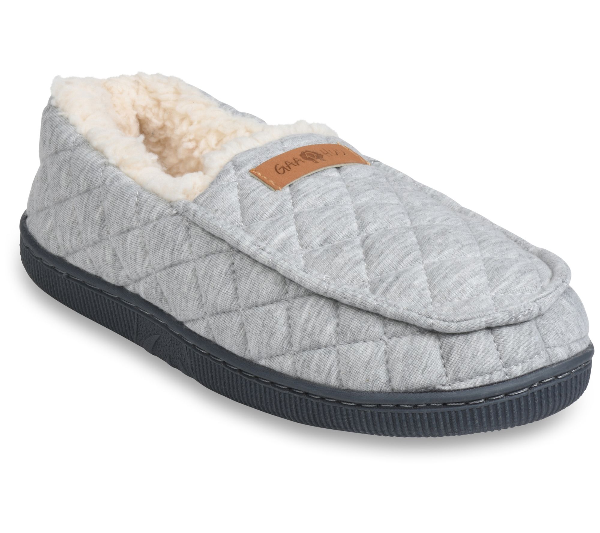 Gaahuu Women's Jersey Quilt Moccasin Slipper