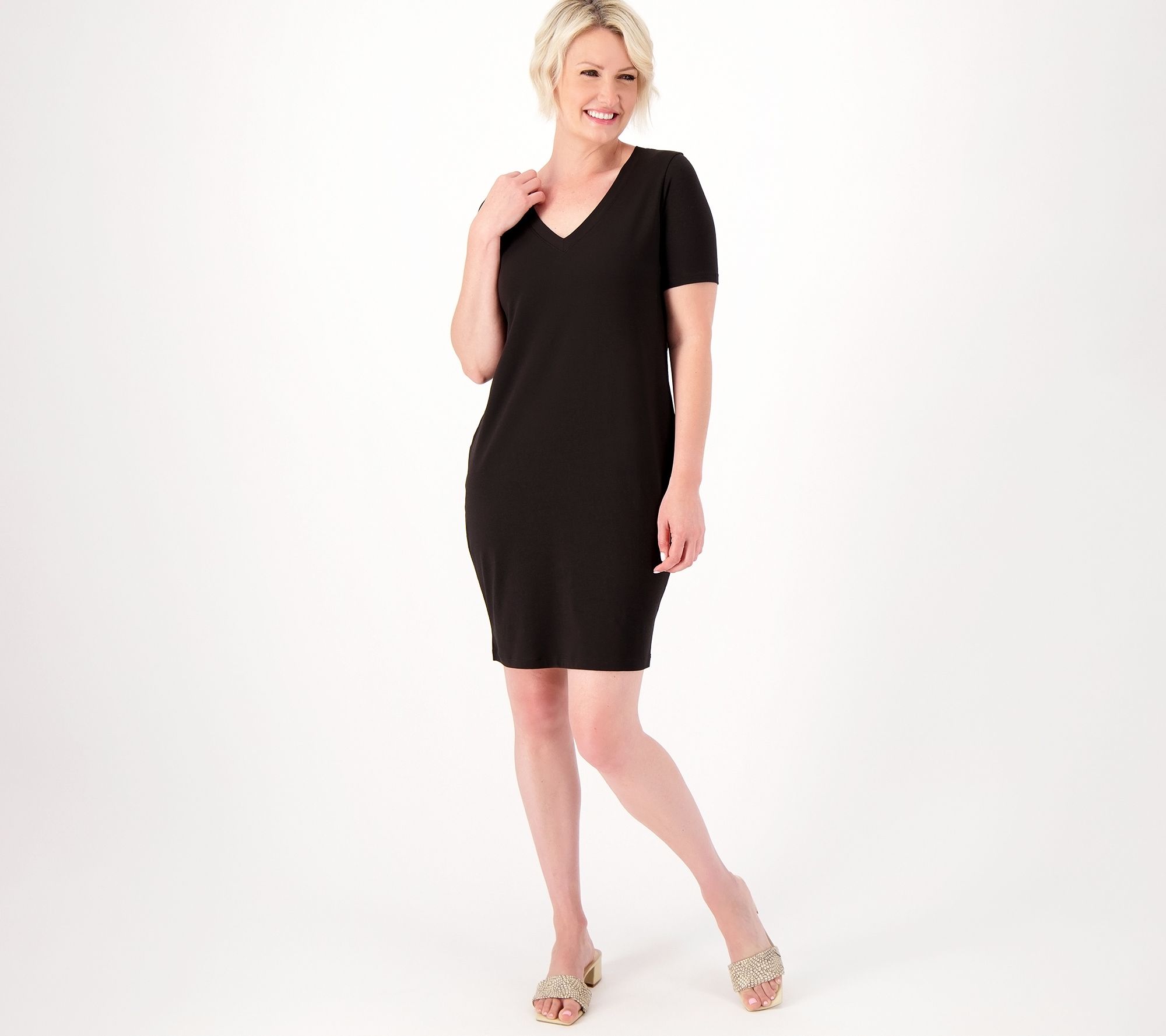 "As Is" Form & Line by Universal Standard Knit T-Shirt Dress