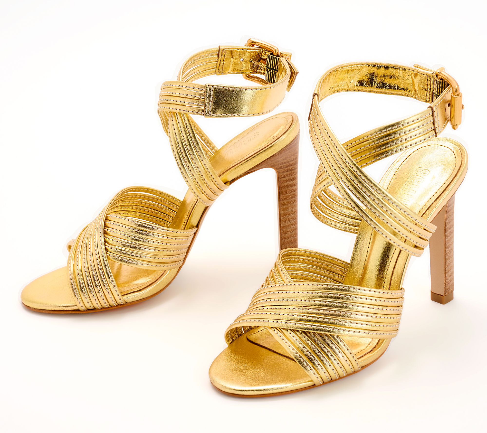 Qvc hot sale gold sandals