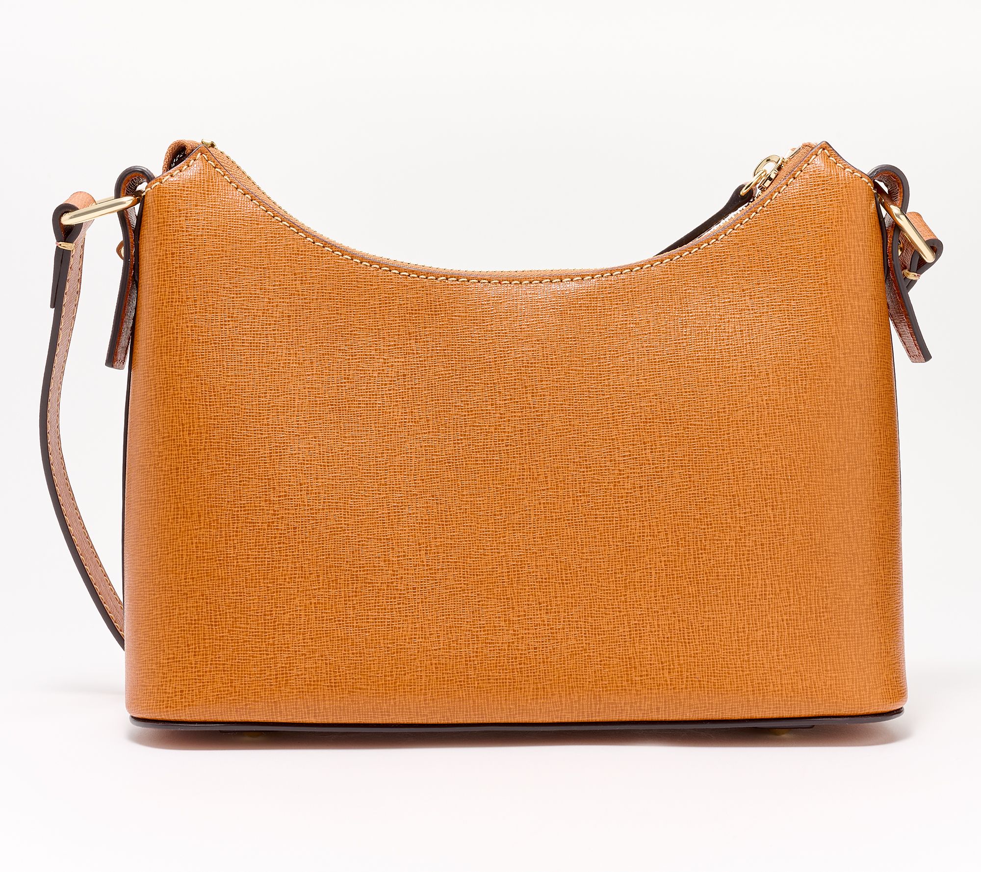 Dooney & Bourke Saffiano Leather Shoulder Bag - Ashby on QVC 