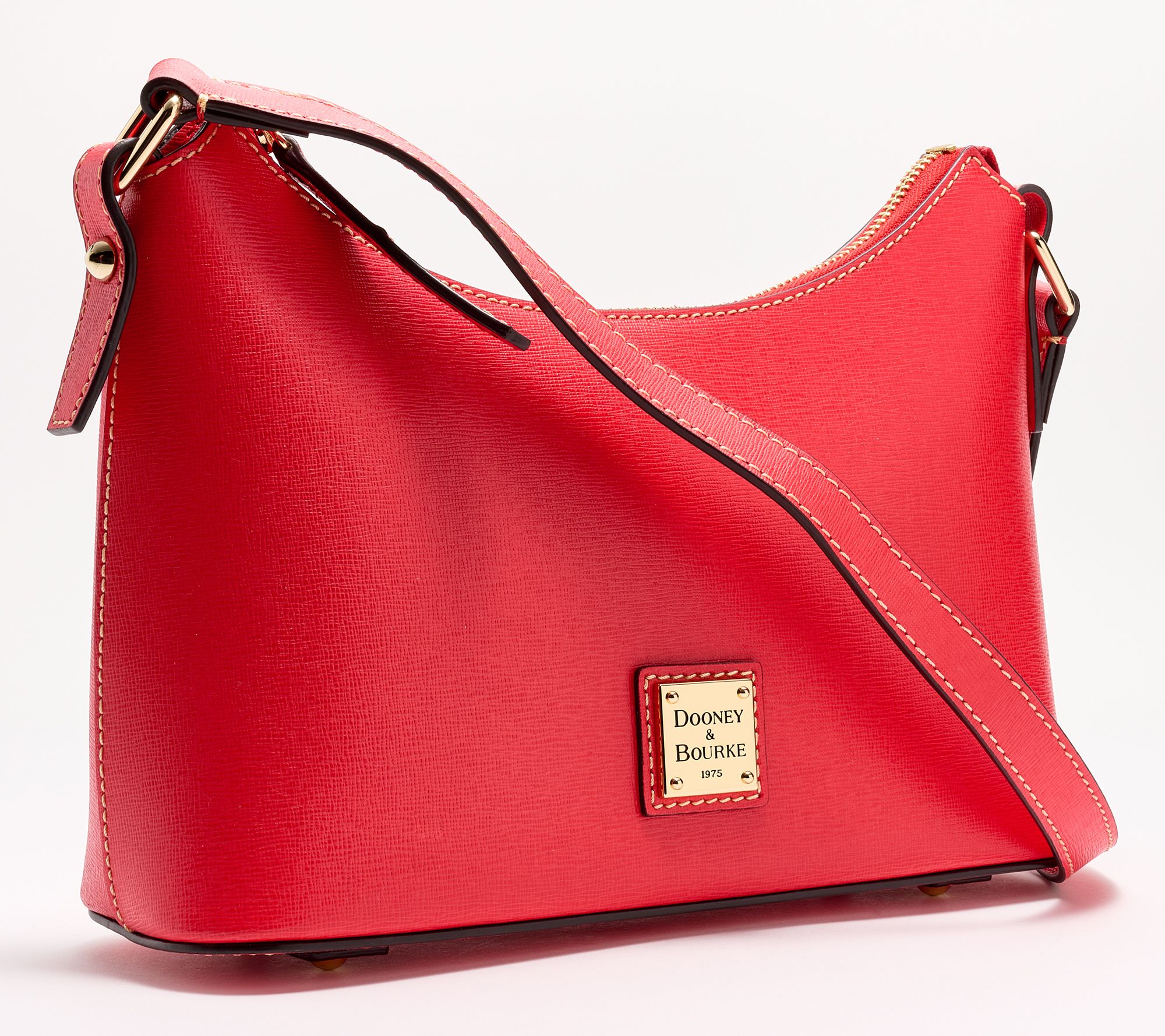 Dooney & Bourke Saffiano Choice of Small or Large Zip Crossbody on QVC 