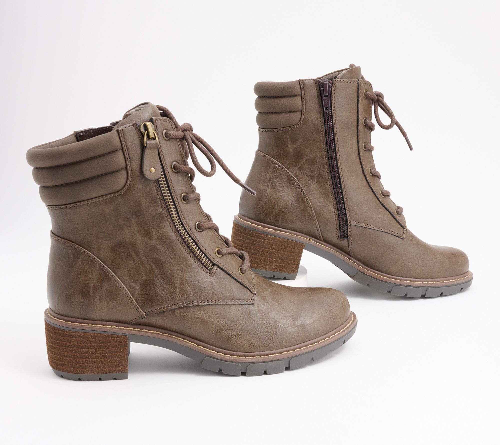 White Mountain Lace-Up Ankle Boot- Crazies