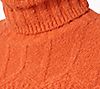 Isaac Mizrahi Live! Cable Knit Turtleneck Sweater, 3 of 4