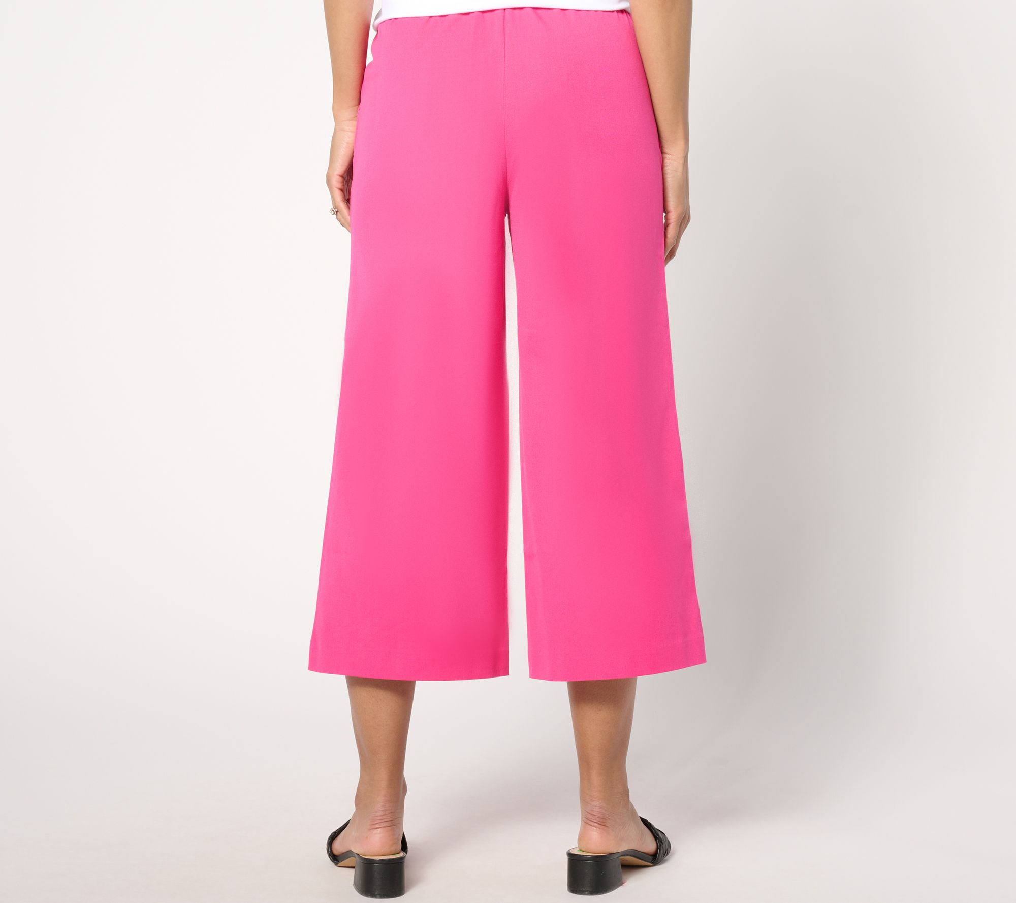 Isaac Mizrahi Live! 24/7 Stretch Culotte with Seam Detail