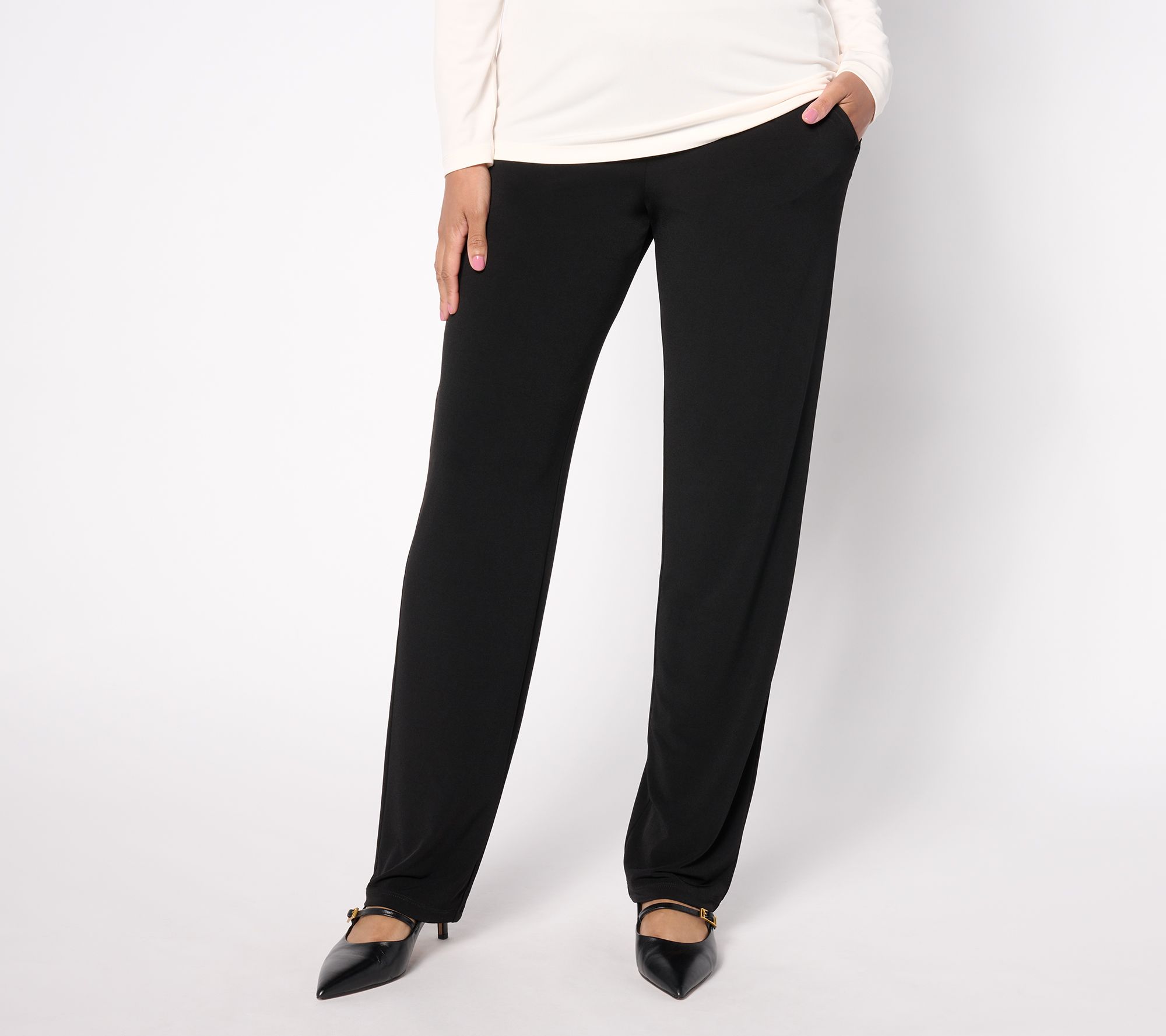 Susan Graver Pet Modern Essentials Liquid Knit Sofia Pants