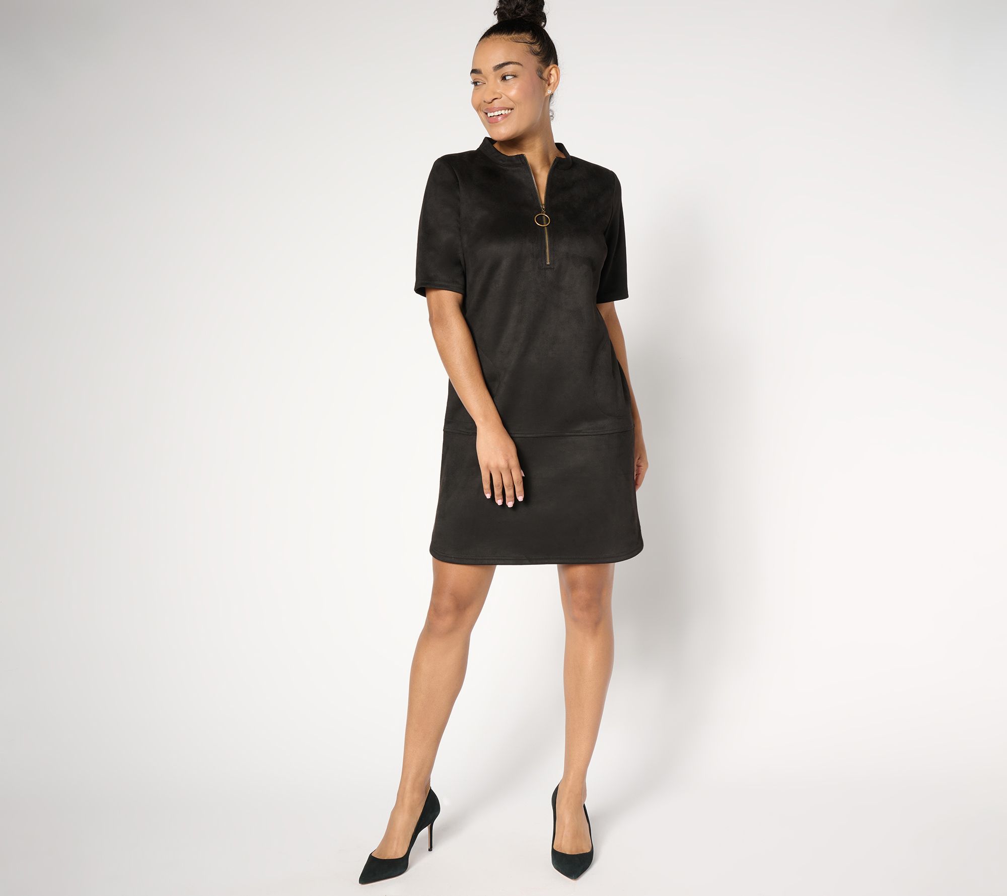 Belle by Kim Gravel PerSuede Me Circle Zip Dress