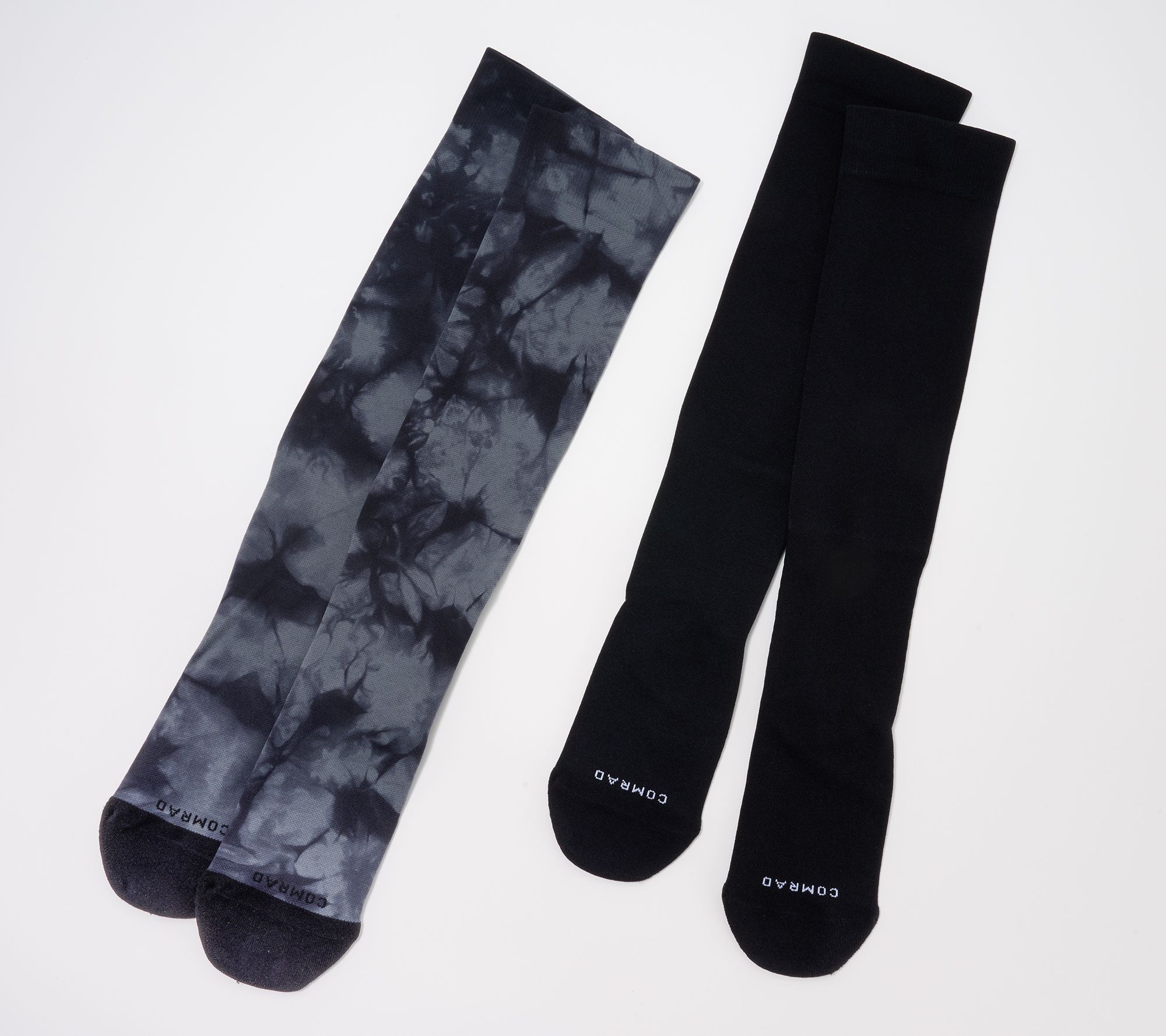 "As Is" Comrad Set of 2 Nylon Knee-High Compression Socks