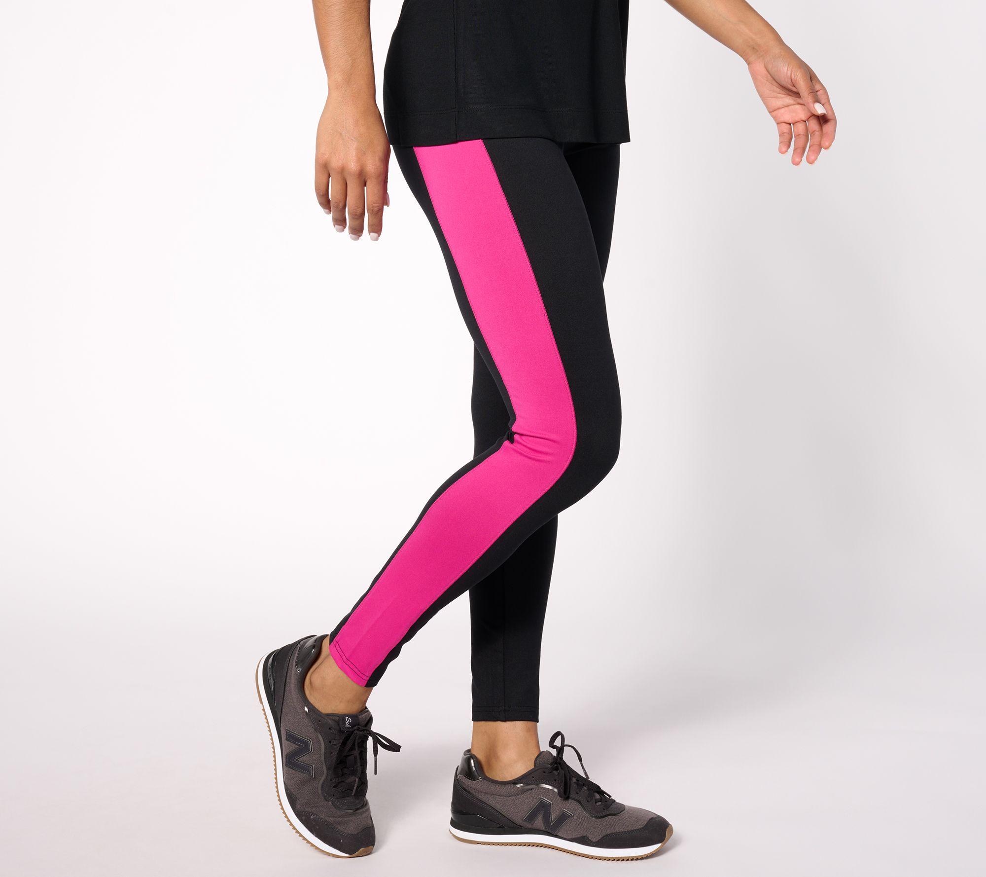 "As Is" Belle Body by Kim Gravel Petite Colorblock Leggings
