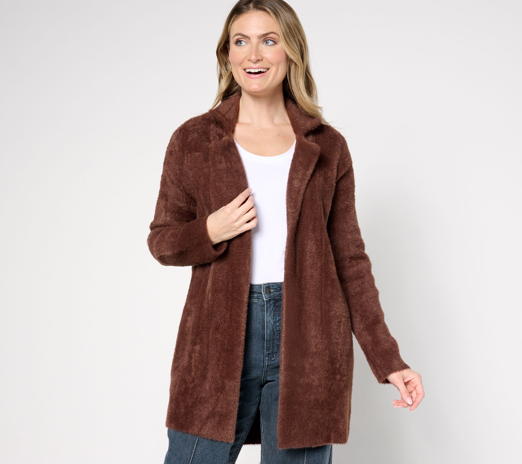 Liverpool Los Angeles Open-Front Coatigan Sweater