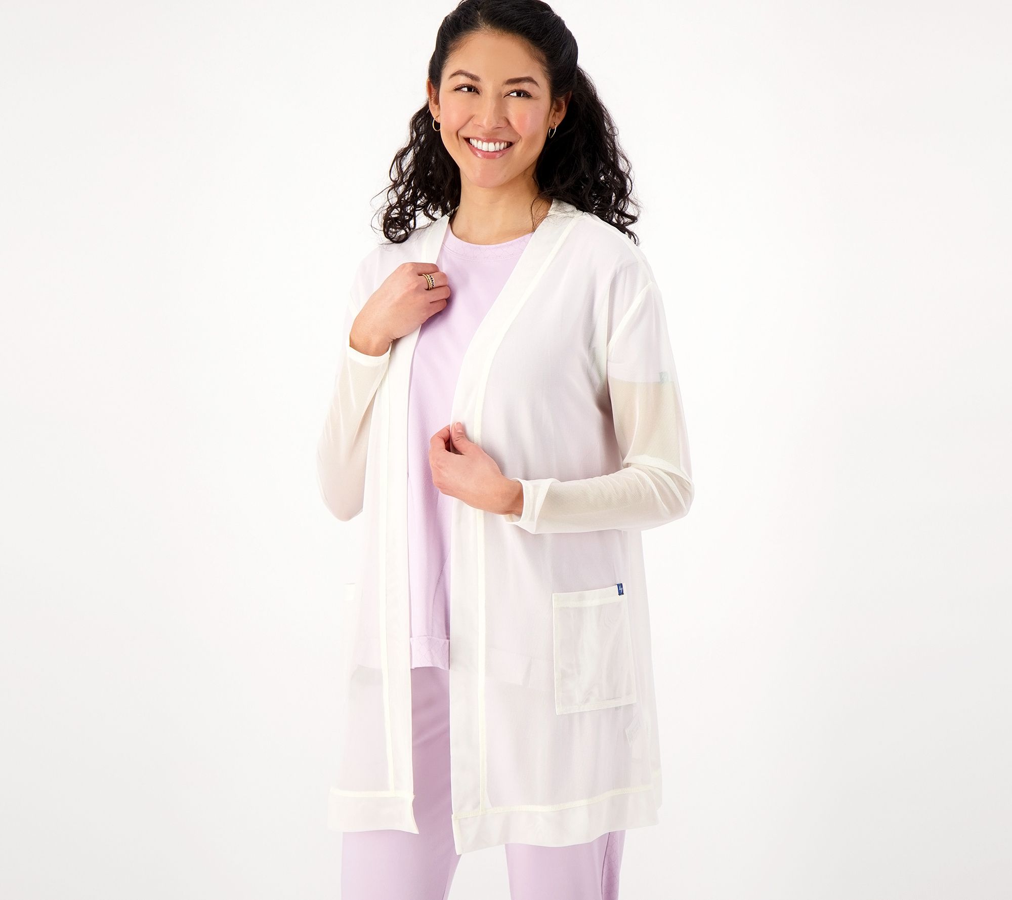 Lug Lounge Lightweight Mesh Cardigan - Skeeter